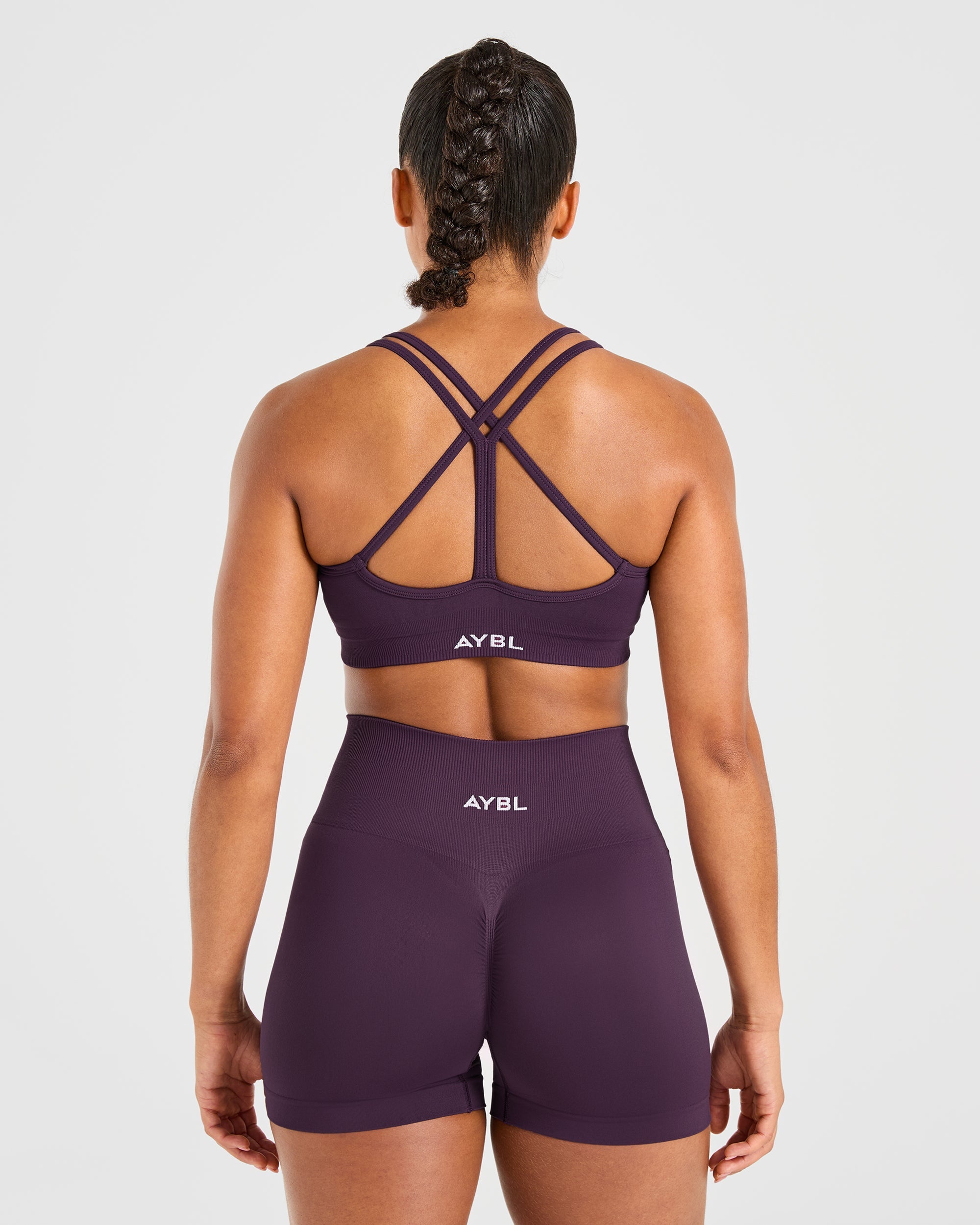 Sports Bra Senza Cuciture Power - Vino Grapes