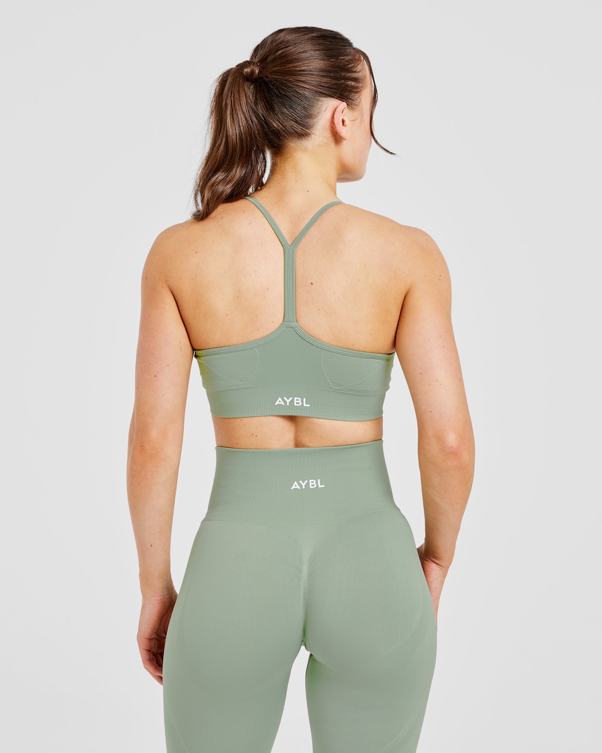 Empower Sports Bra Senza Cuciture - Verde Bosco