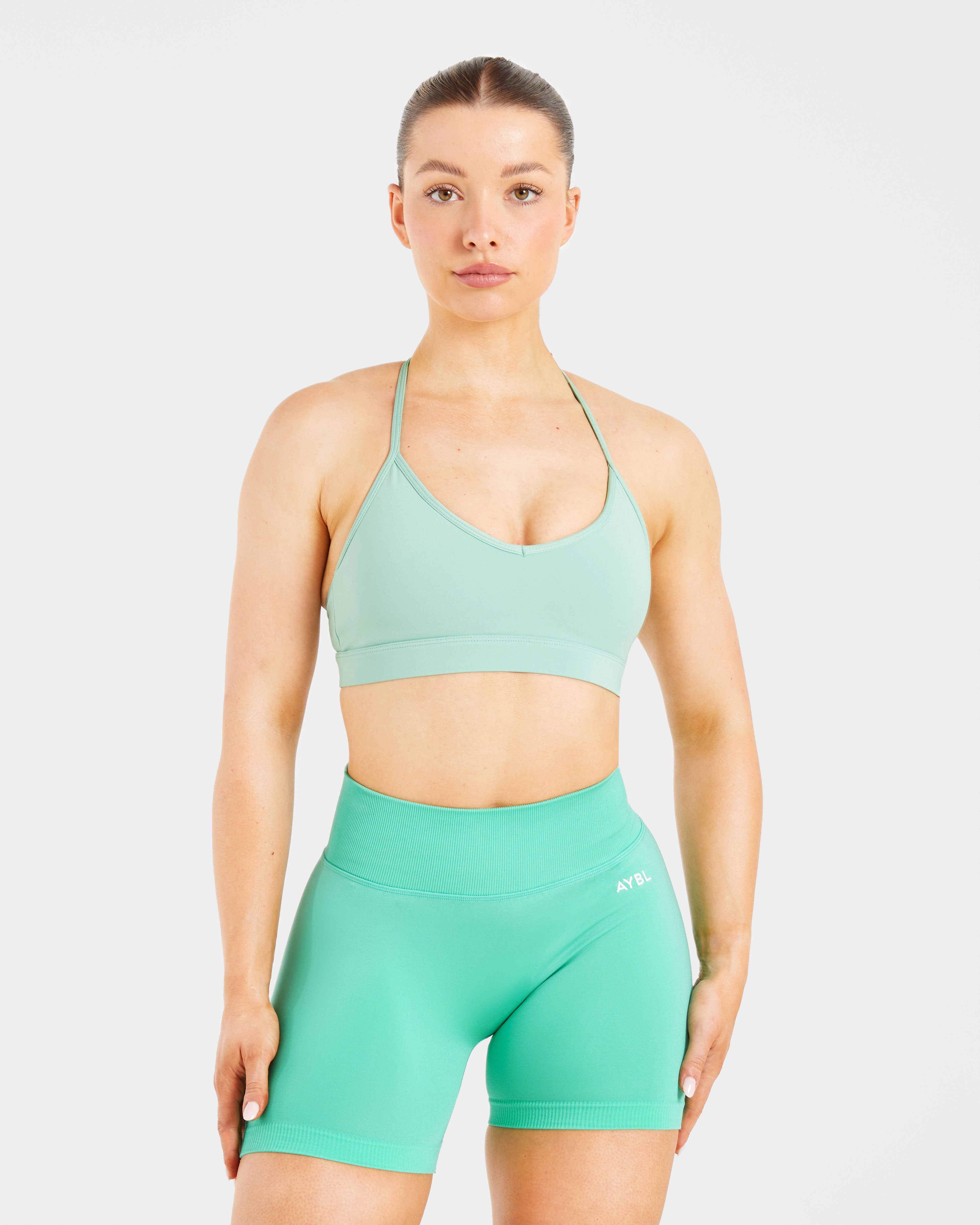 Sports Bra con Spalline a V - Sage Leggero