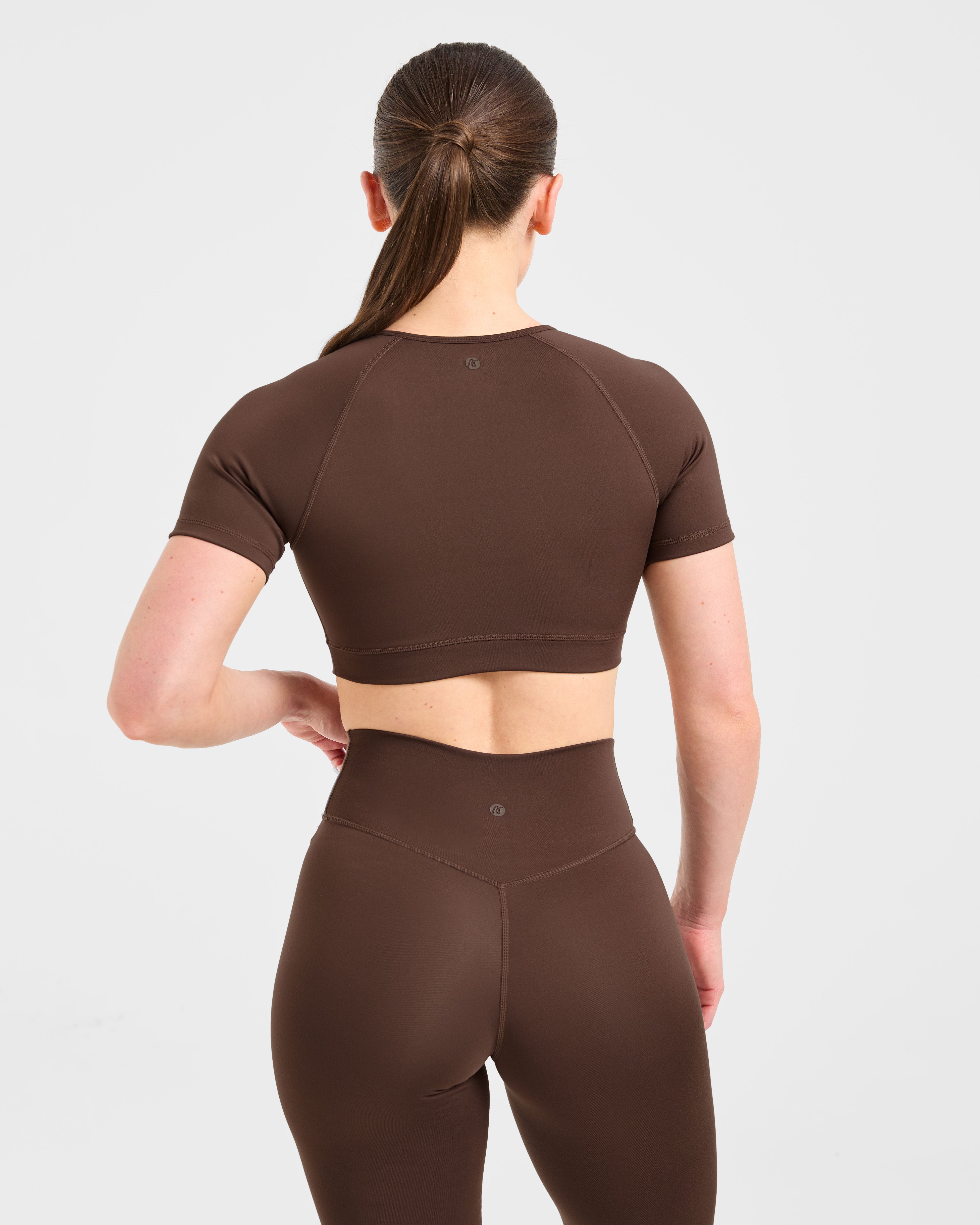 Crop Top Fondamentale - Marrone