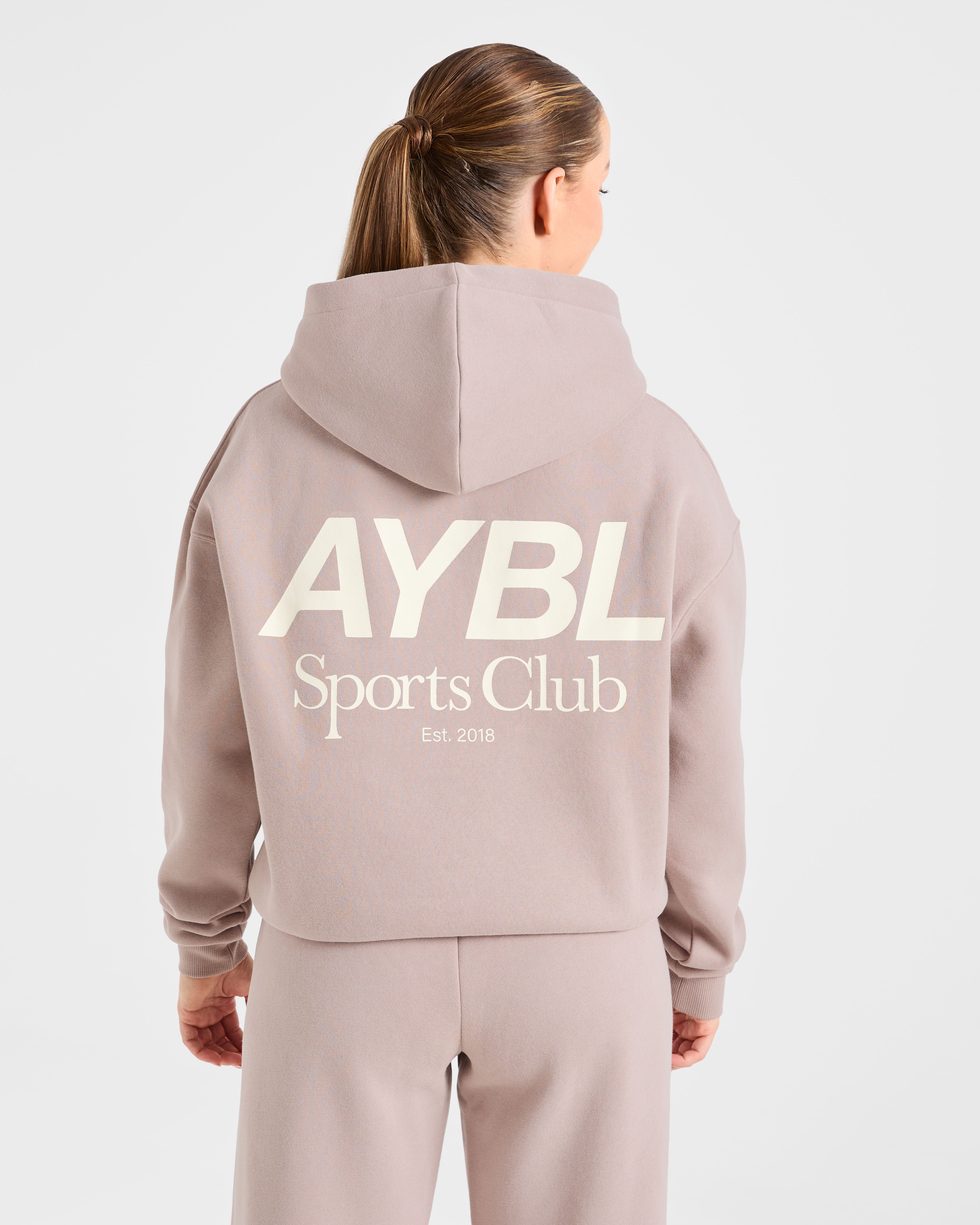 AYBL Sports Club Felpa Oversized - Mink Pink