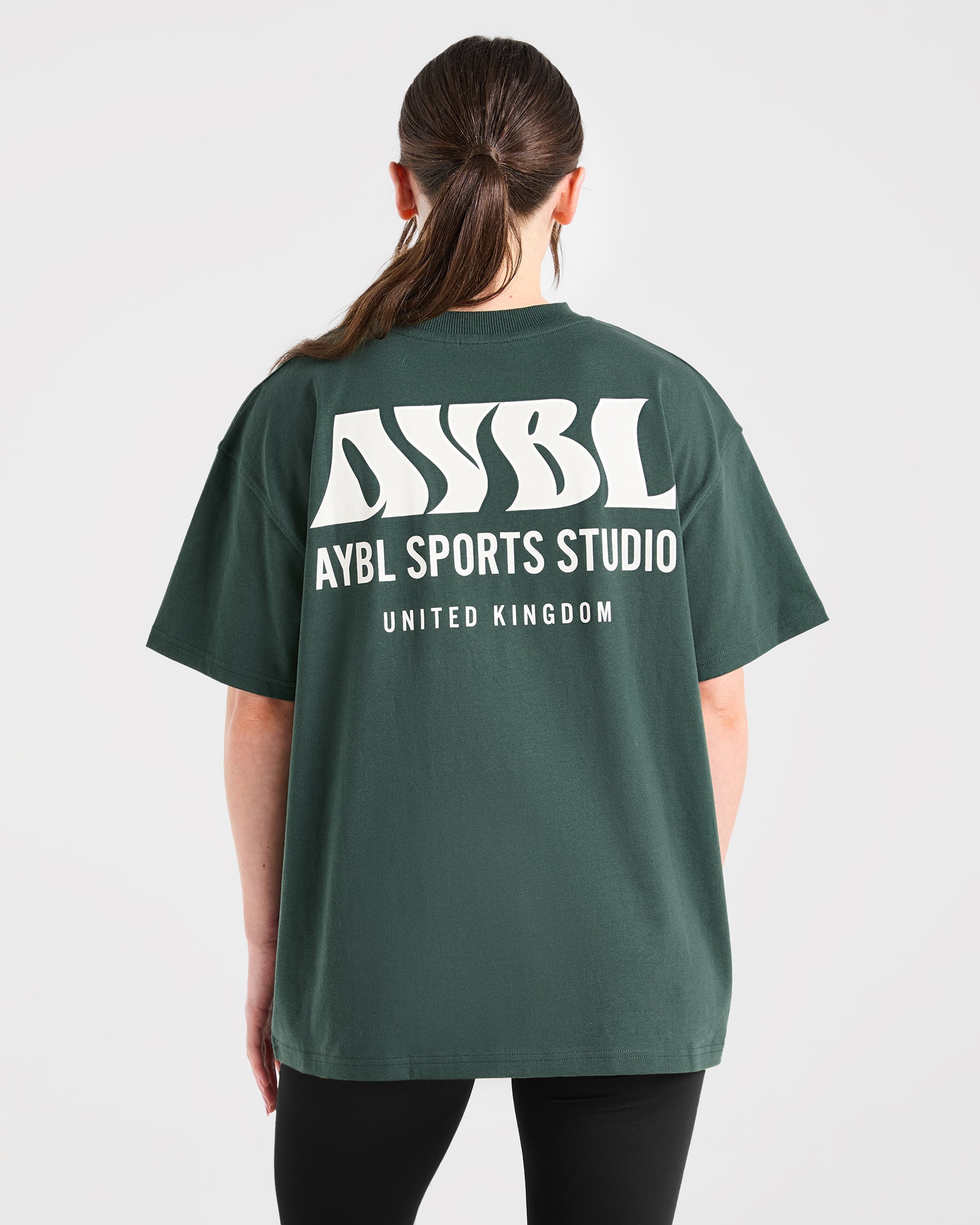 T-shirt Oversized AYBL Sports Studio - Verde Bosco