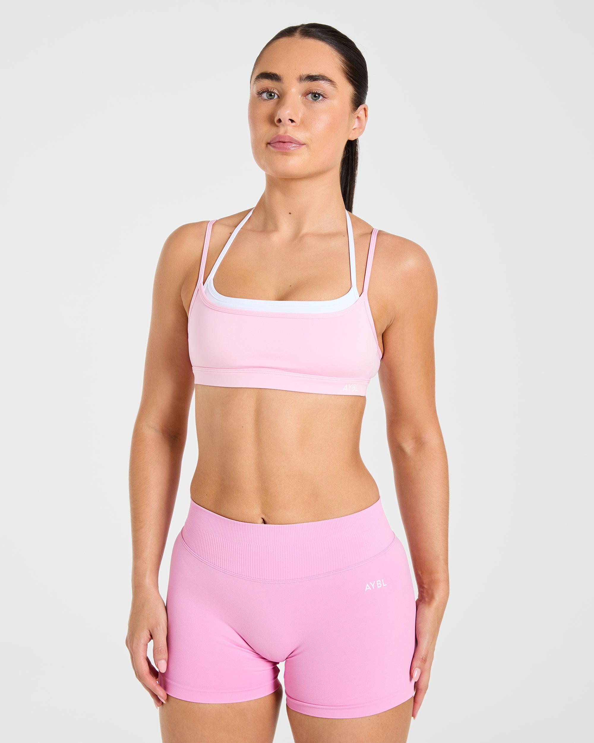Sports Bra Doppio Strato Essenziale – Rosa Sports Bra Doppio Strato Essenziale - Rosa