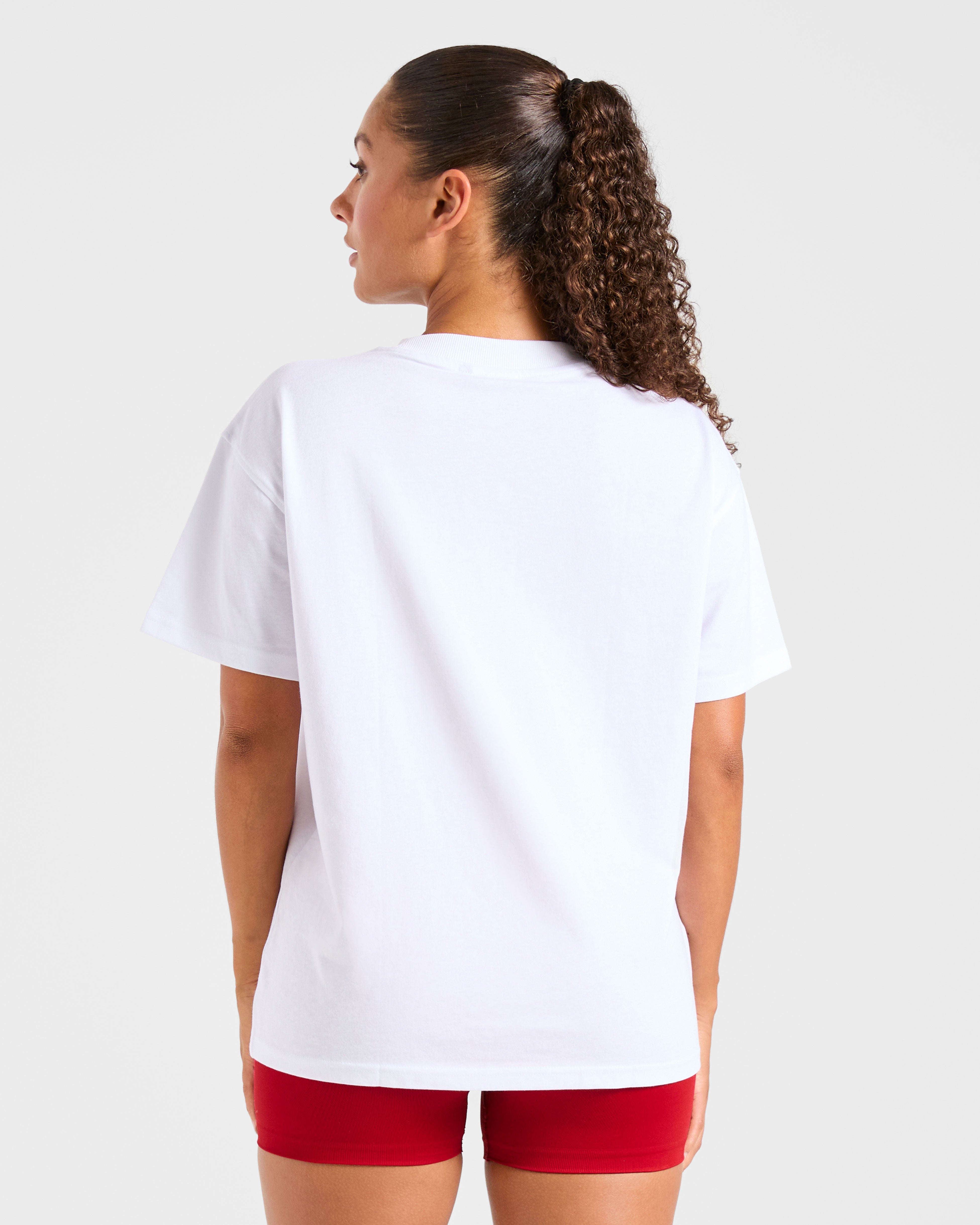 T-shirt Oversized Varsity 2.0 - Rosso