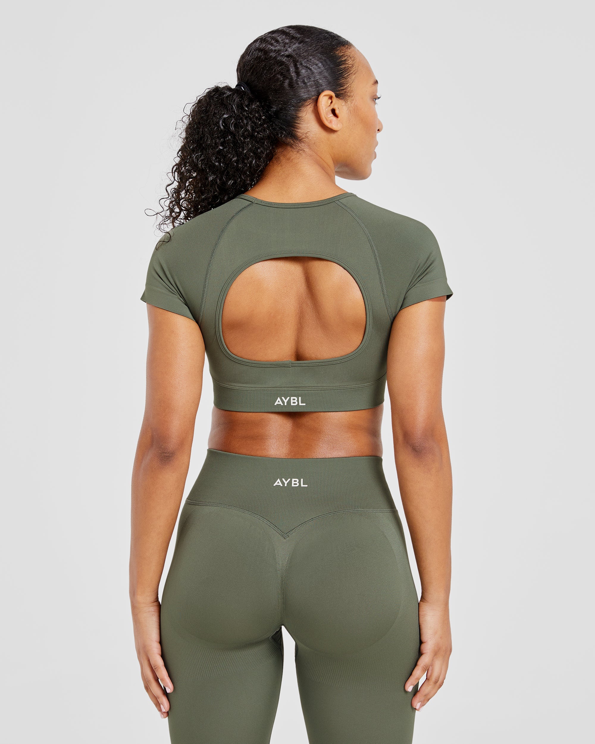 Adapt Seamless Crop Top - Verde