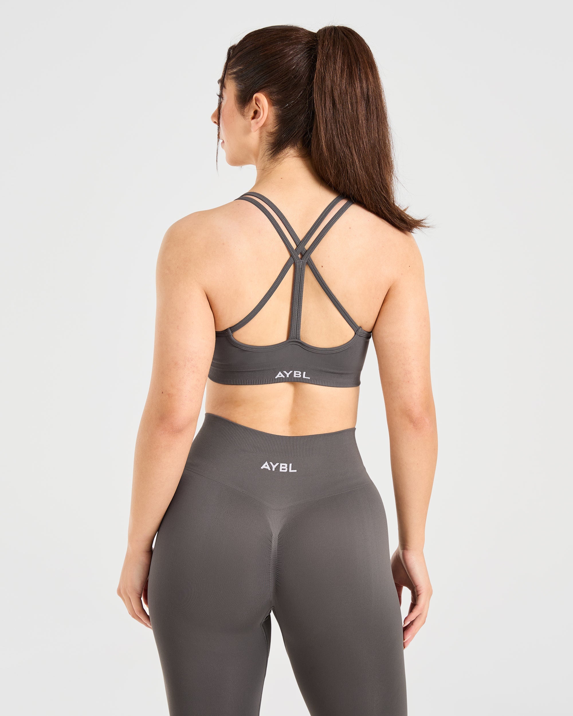 Sports Bra Senza Cuciture Power - Grigio Antracite