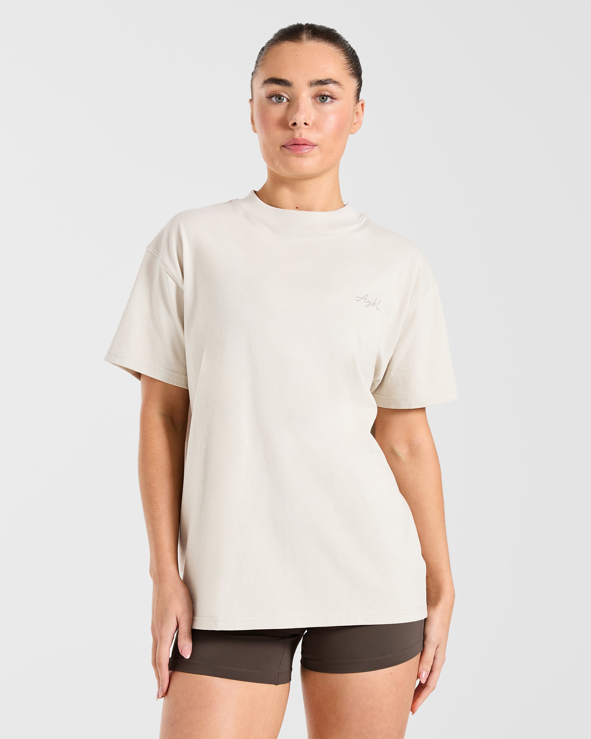 T-shirt oversize AYBL Studio - Taupe Beige