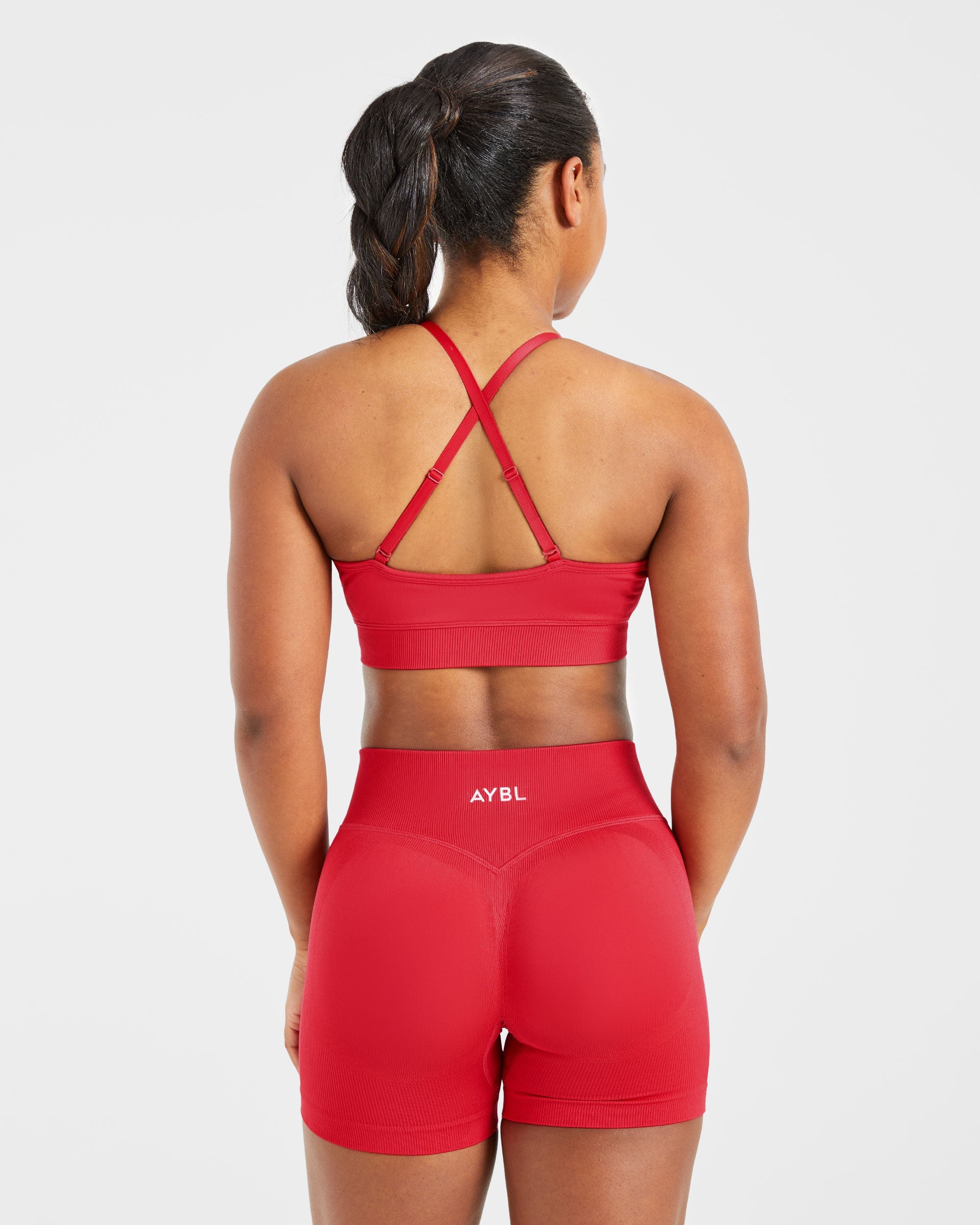 Adapt Sports Bra Senza Cuciture - Rosso Salsa