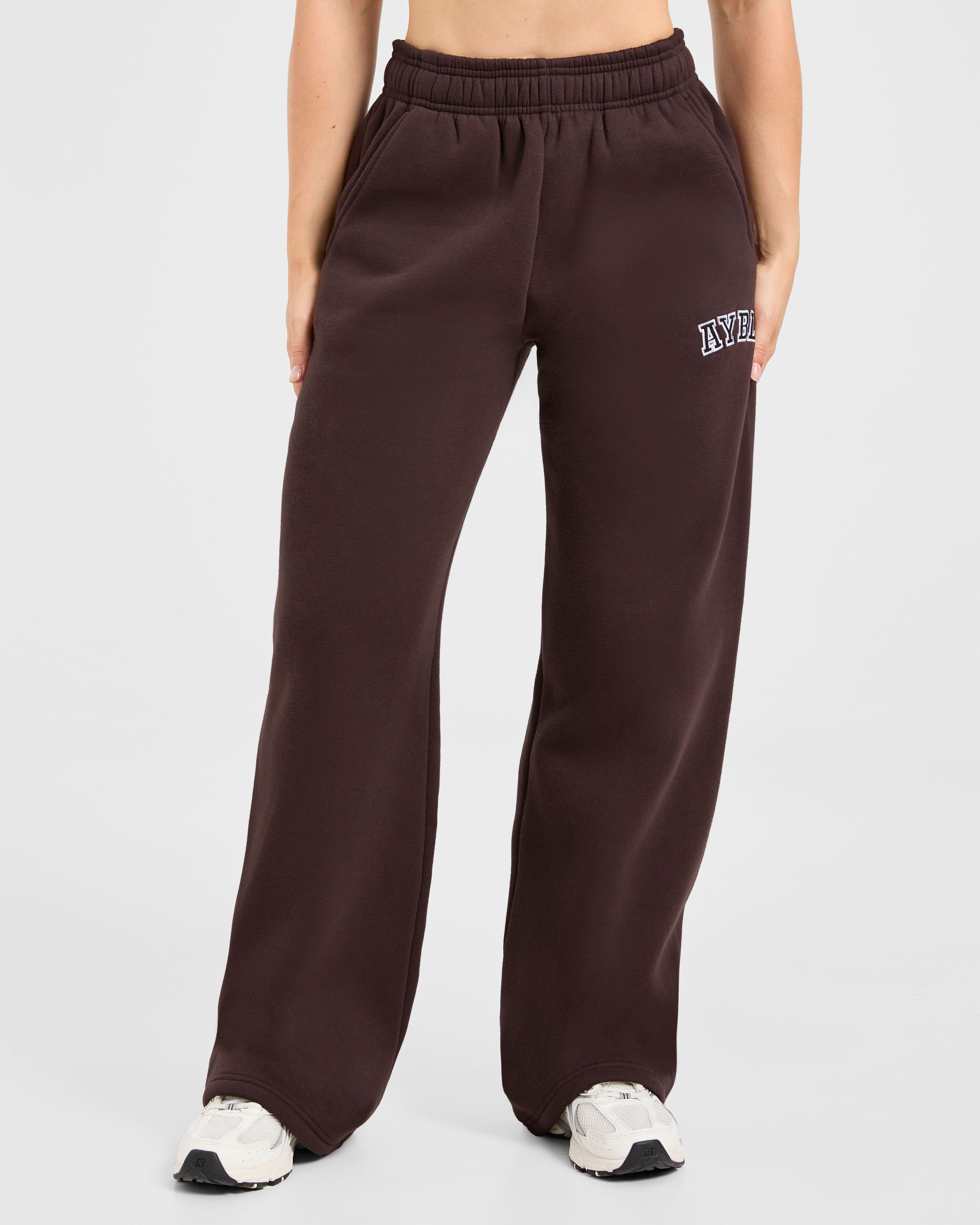 Pantaloncini Jogger a Gamba Dritta Oversized Varsity 2.0 - Cacao Marrone