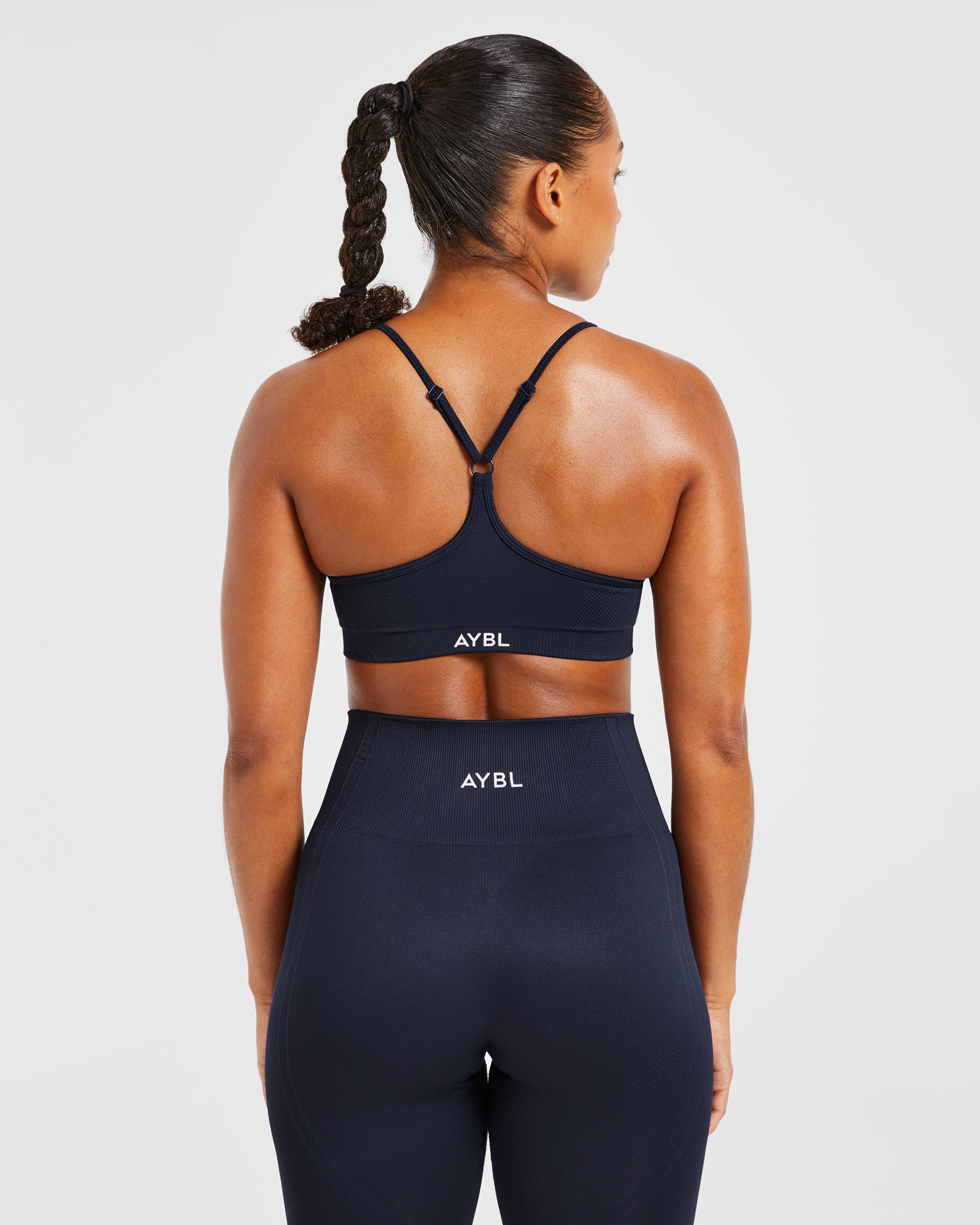 Balance V3 Sports Bra Senza Cuciture con Cinturini - Blu Navy