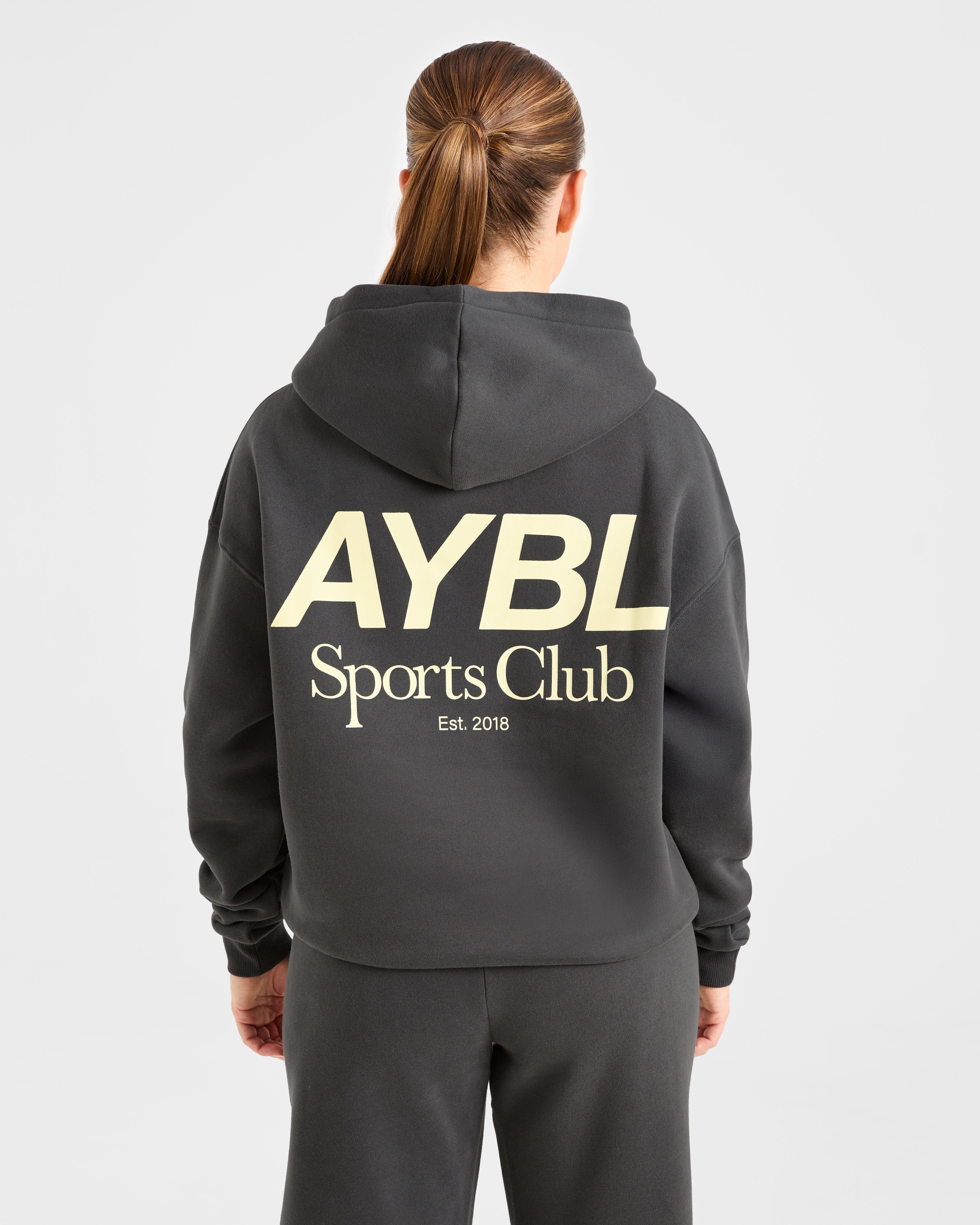 AYBL Sports Club Felpa Oversized - Grigio/Giallo