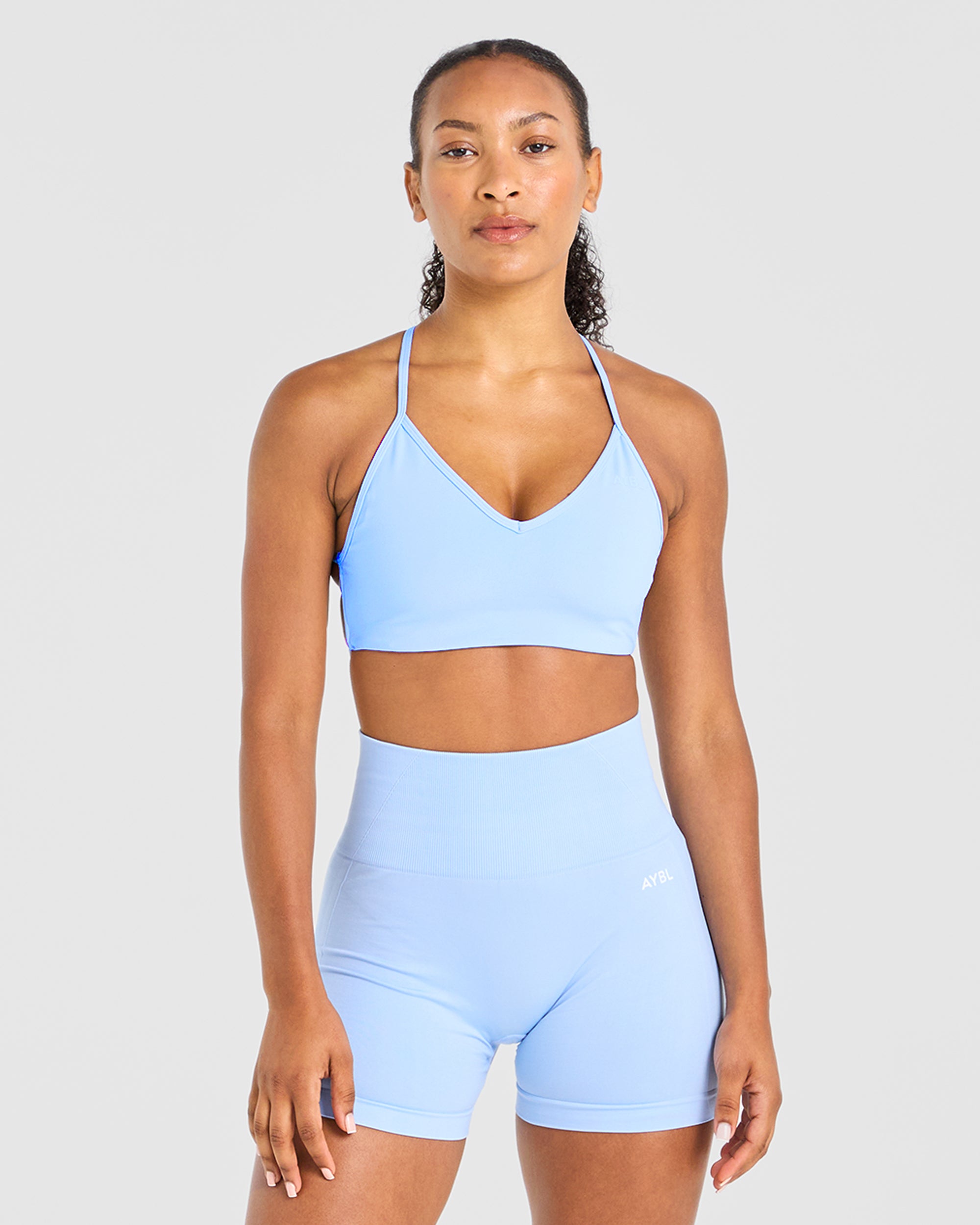 Sports Bra Crossback Essenziale - Azzurro Baby