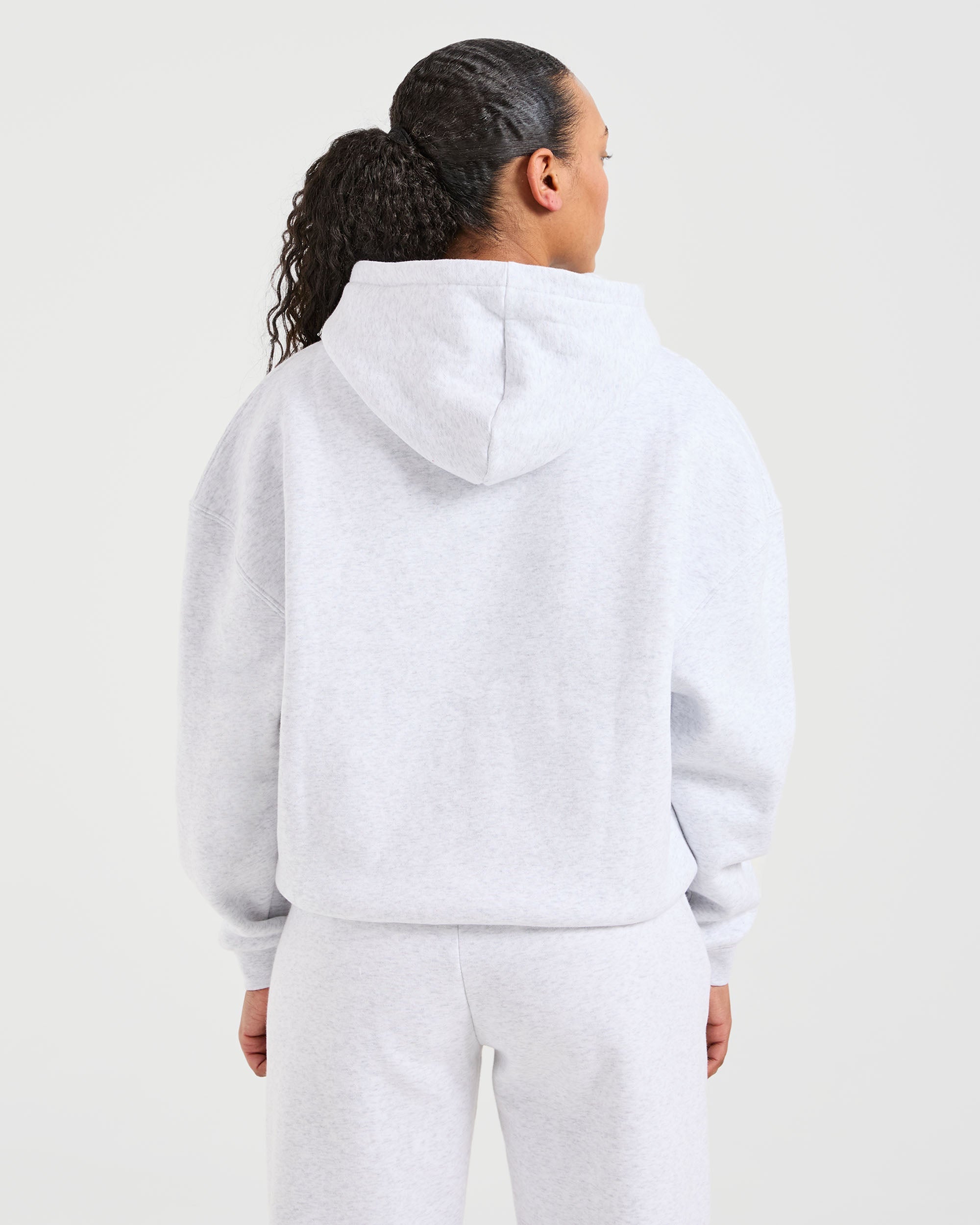 Felpe Oversized Classica in Felpa - Grigio Heather