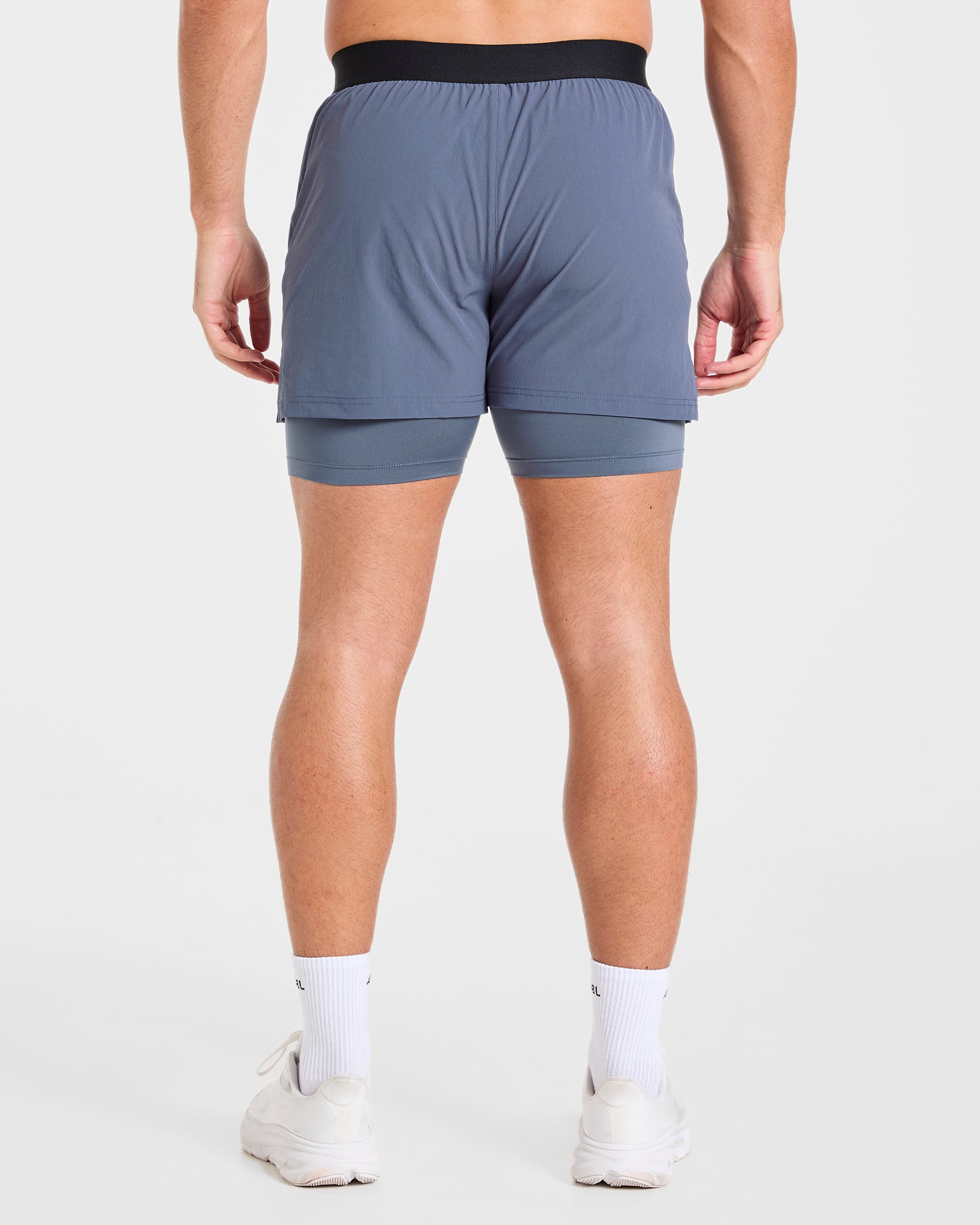 Shorts 2 in 1 Signature - Blu Acciaio