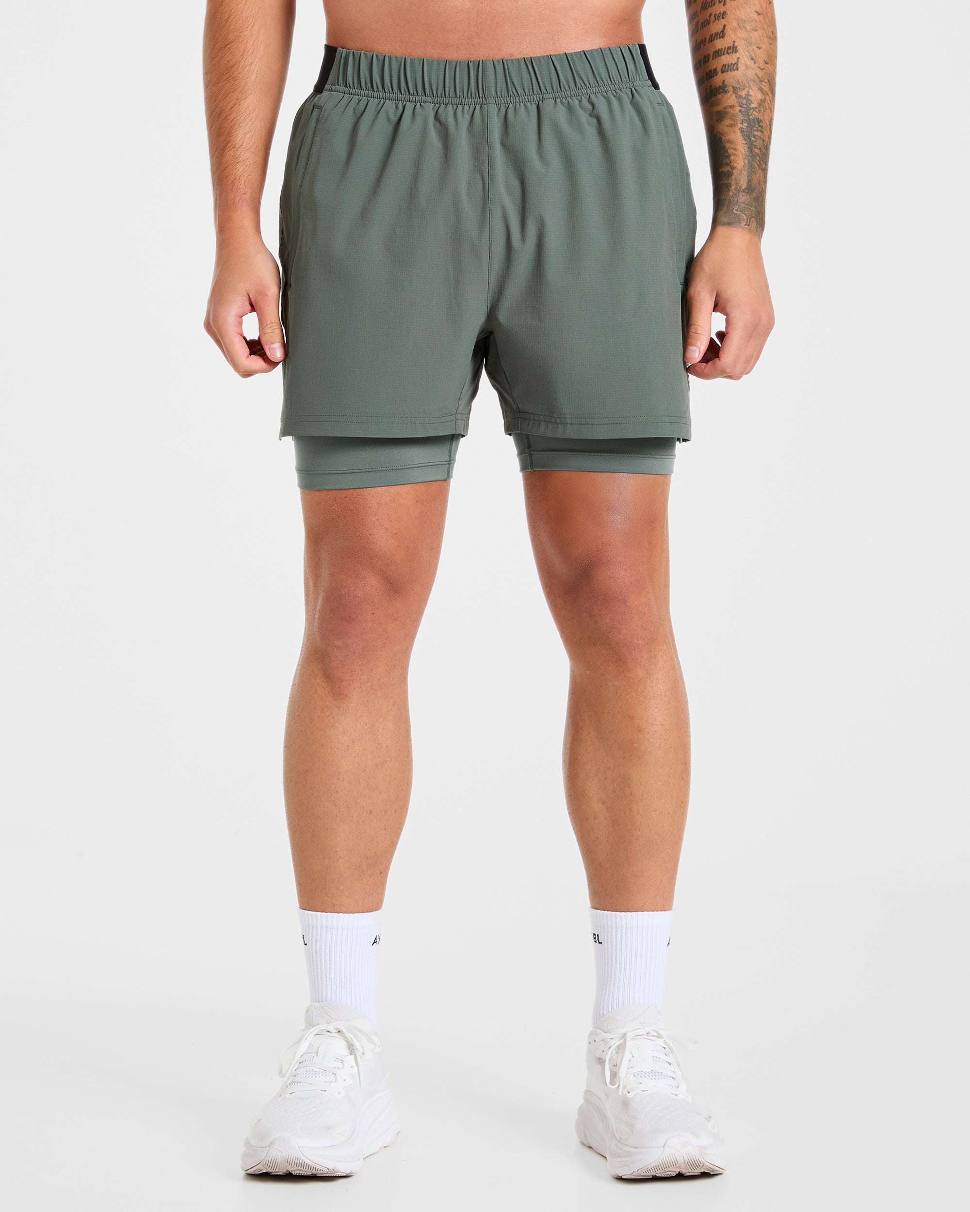 Shorts 2 in 1 Signature - Olive Scuro