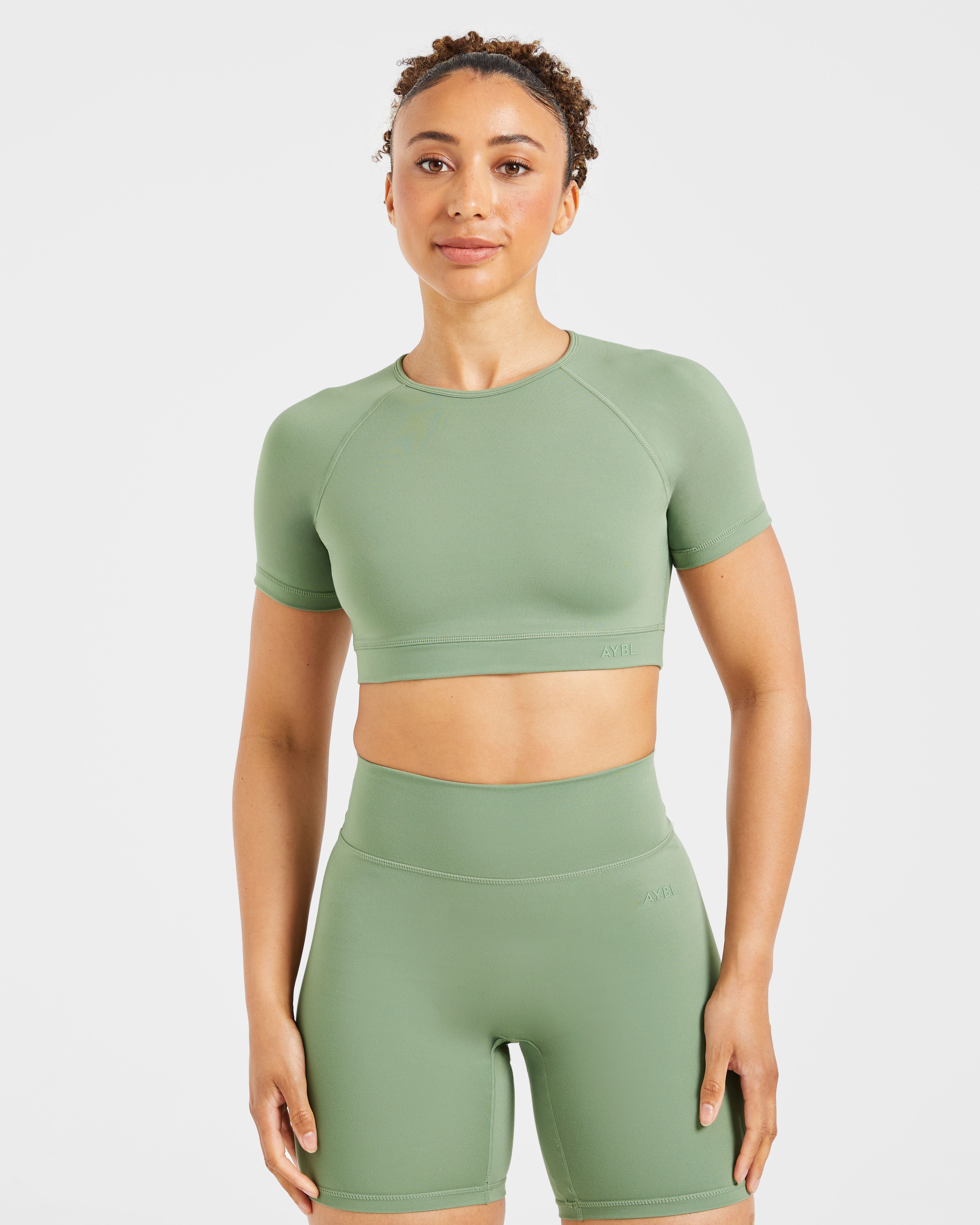 Crop Top Fondamentale - Verde Oliva