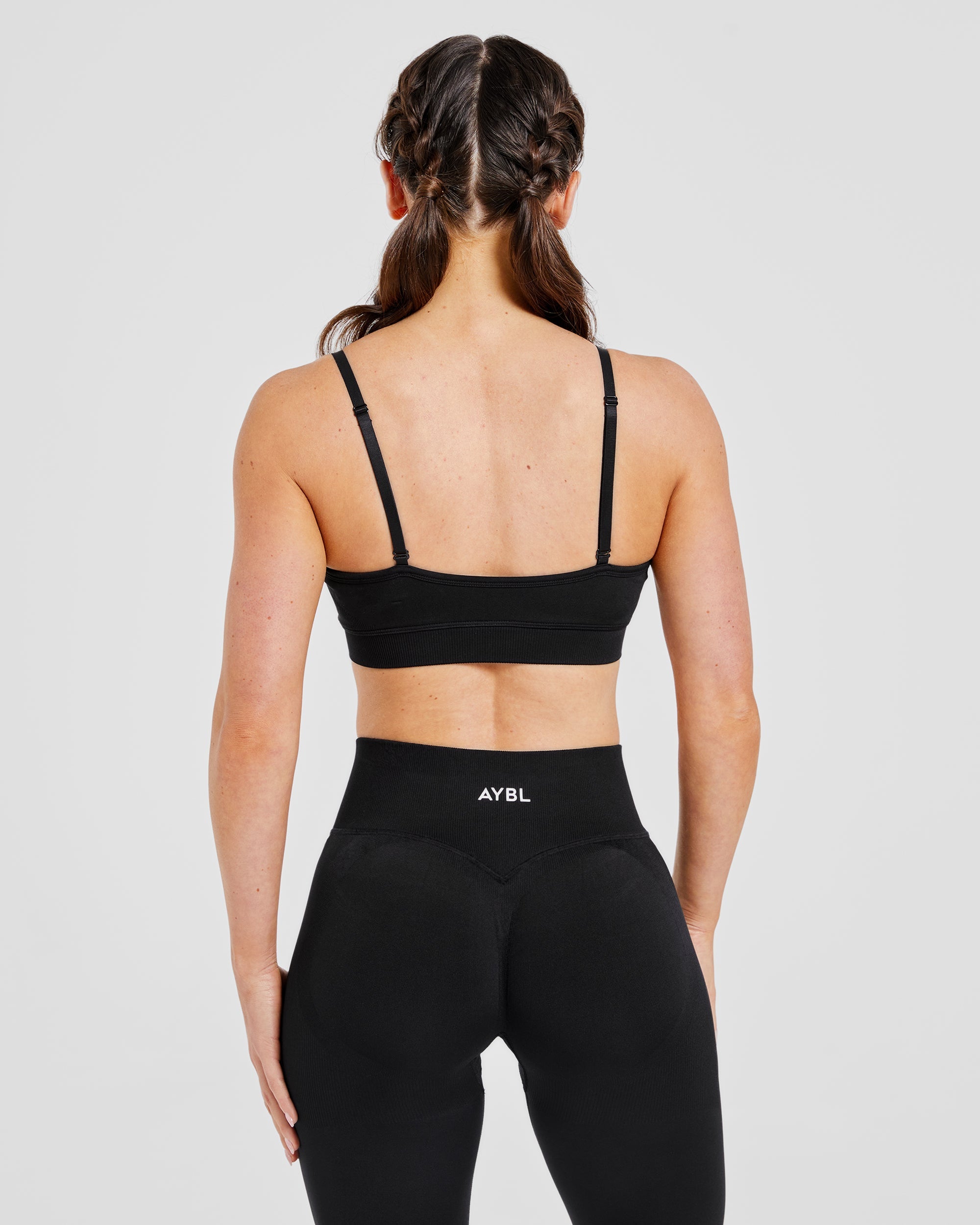Adattabile Sports Bra Senza Cuciture - Nero