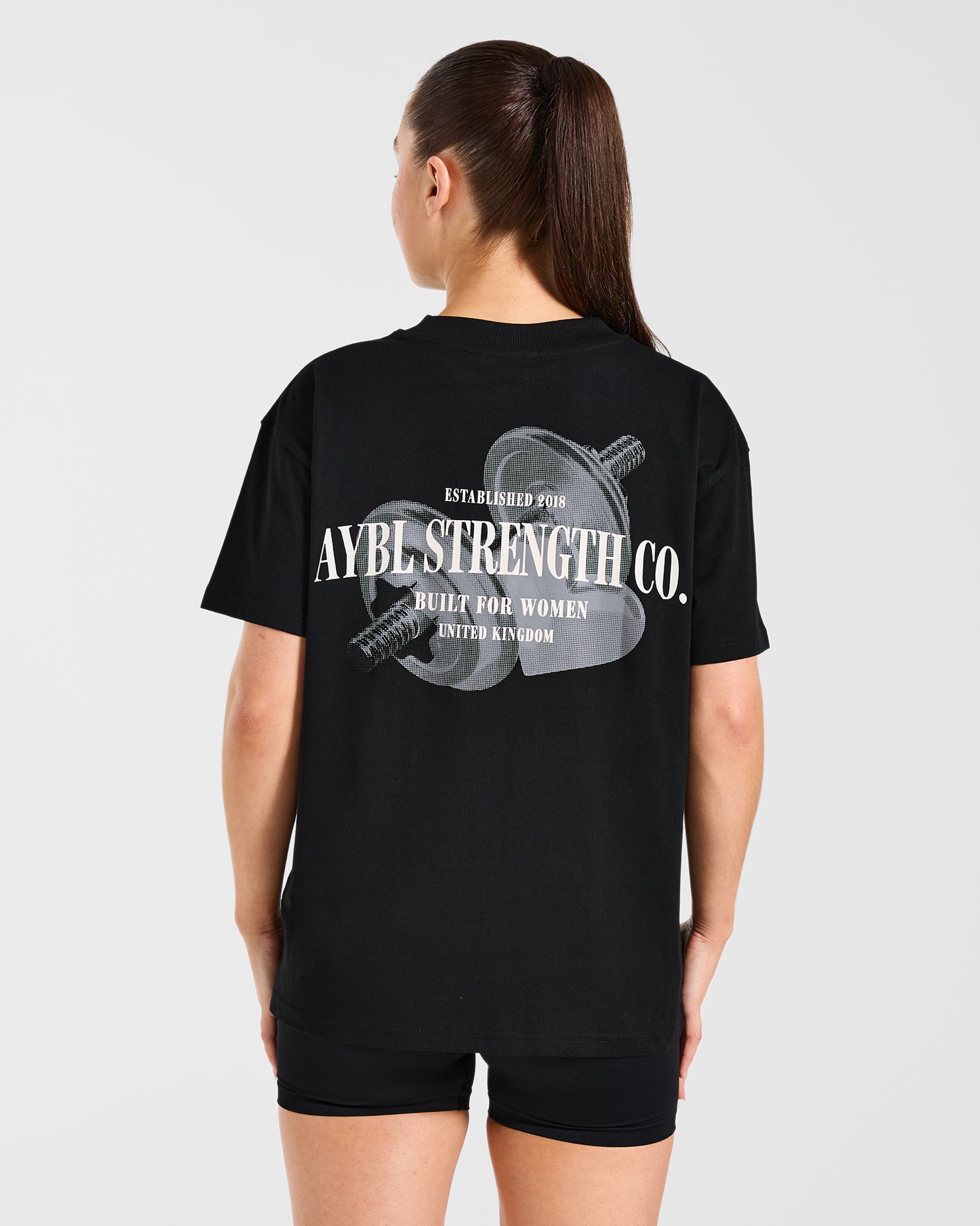 AYBL Strength Co T-Shirt Oversized - Nero