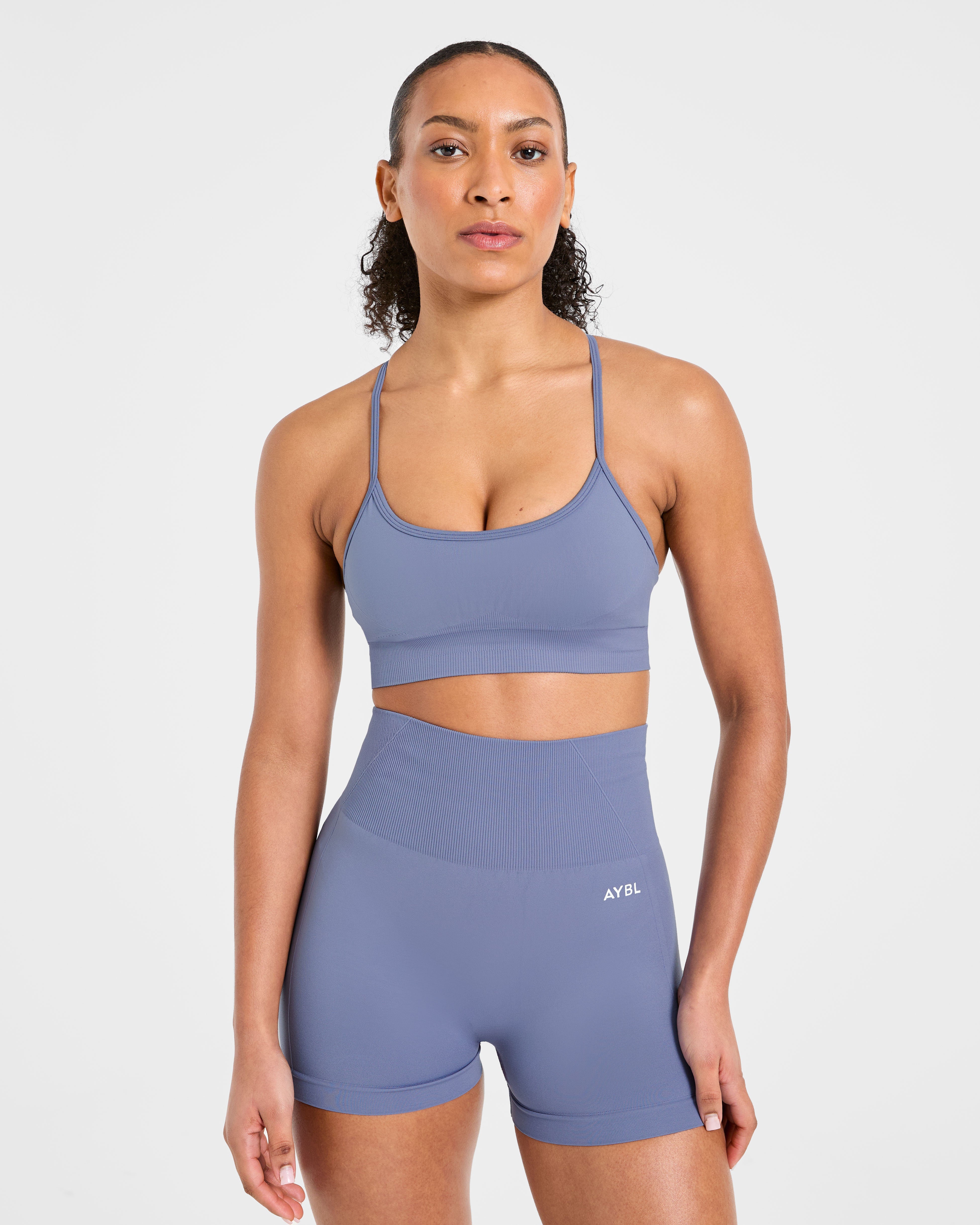 Empower Sports Bra Senza Cuciture - Blu Slate