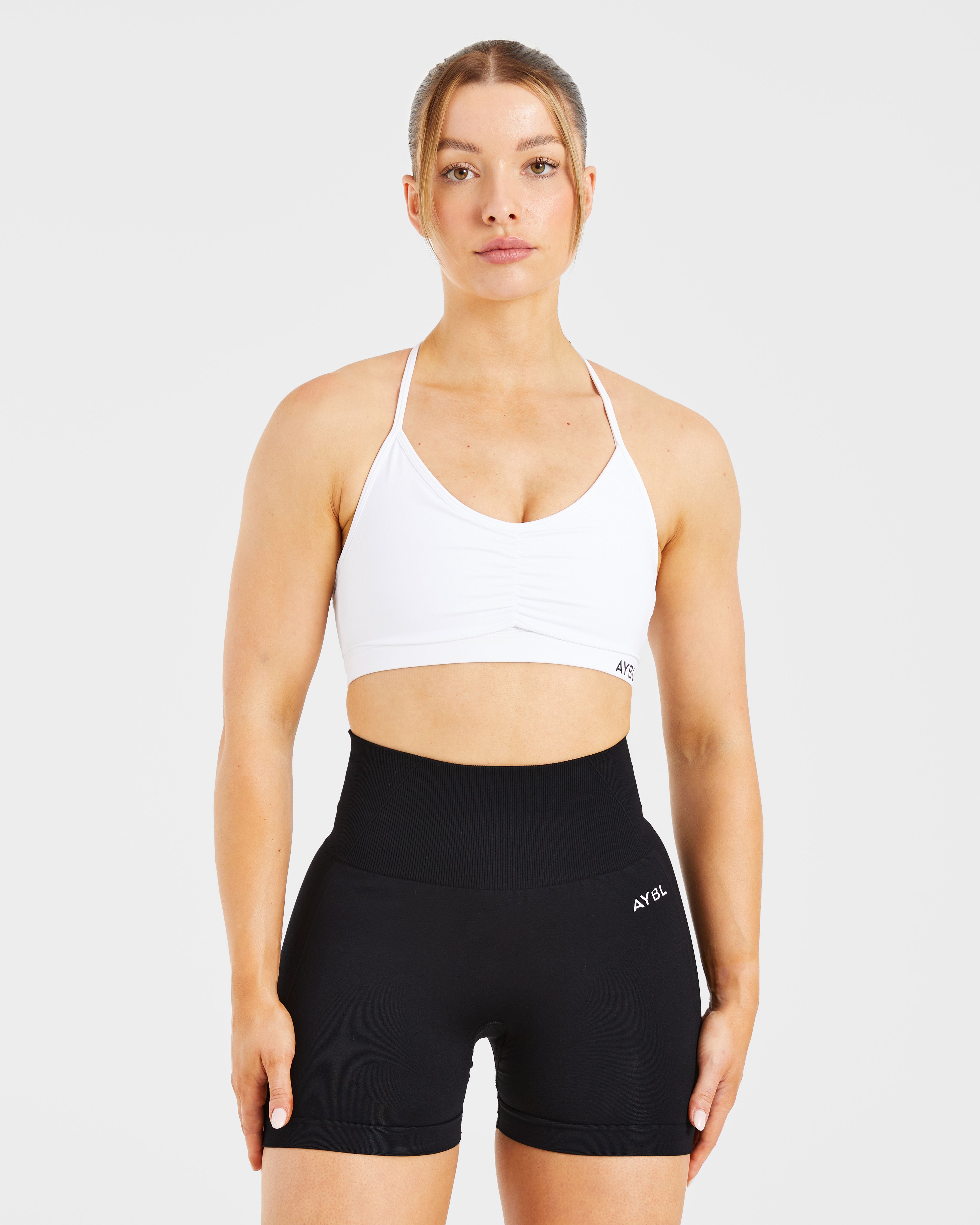 Sports Bra Ruched Essenziale - Bianco