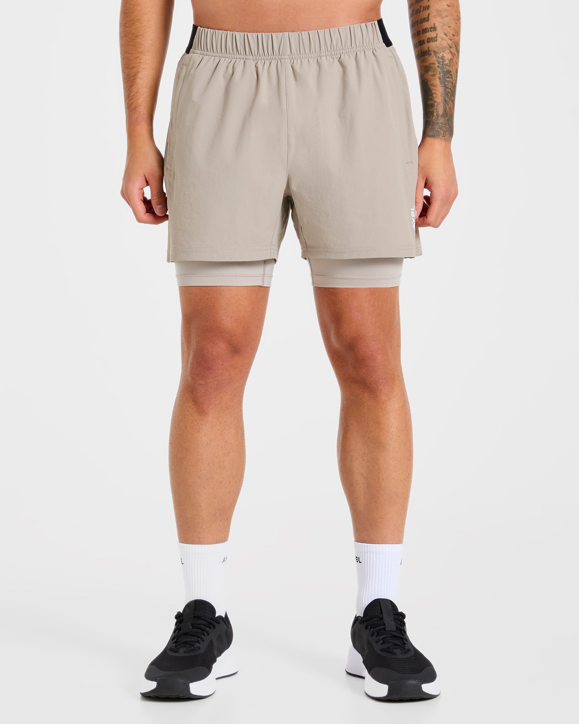 Shorts 2 in 1 Signature - Pietra
