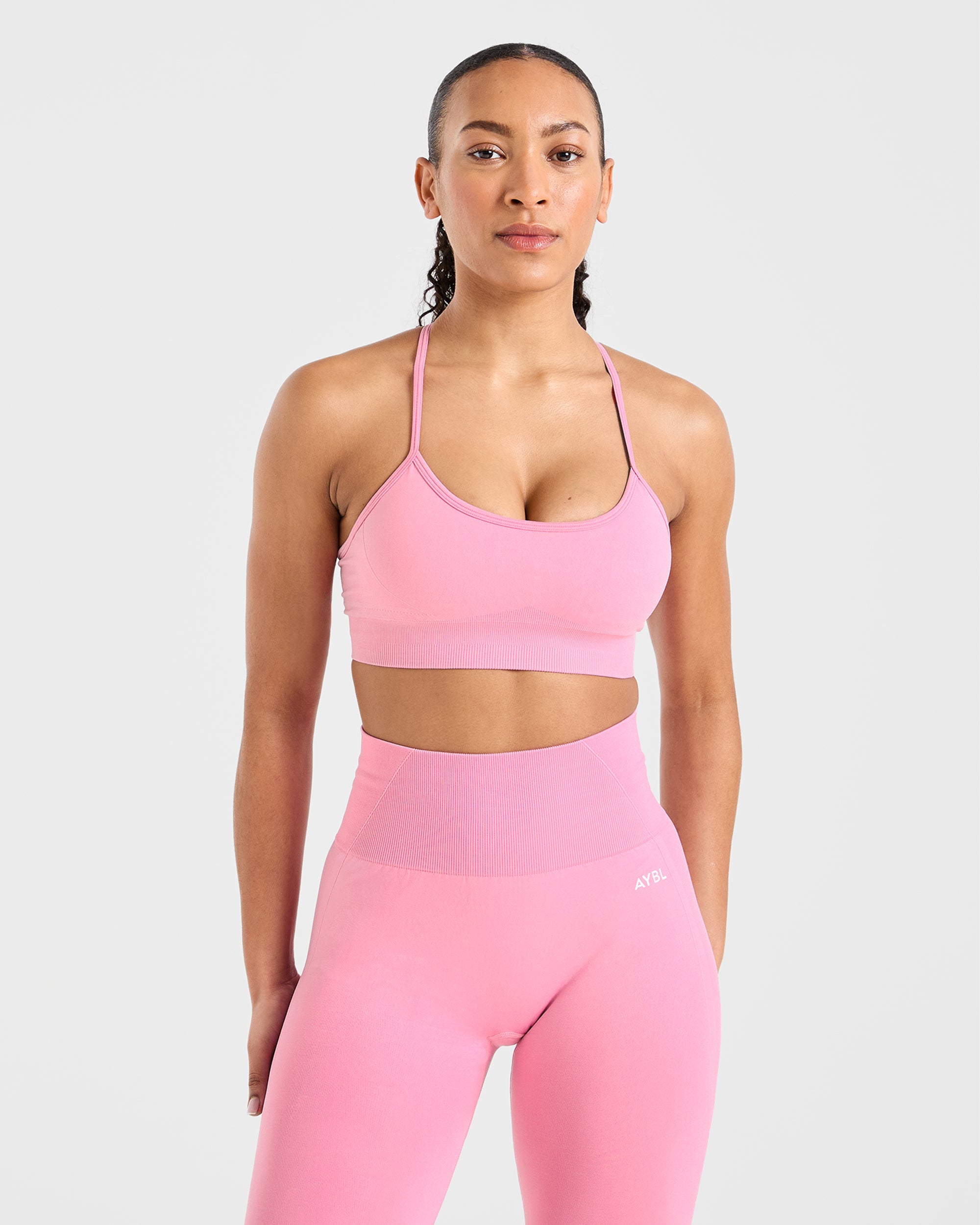 Empower Sports Bra Senza Cuciture - Rosa Baby