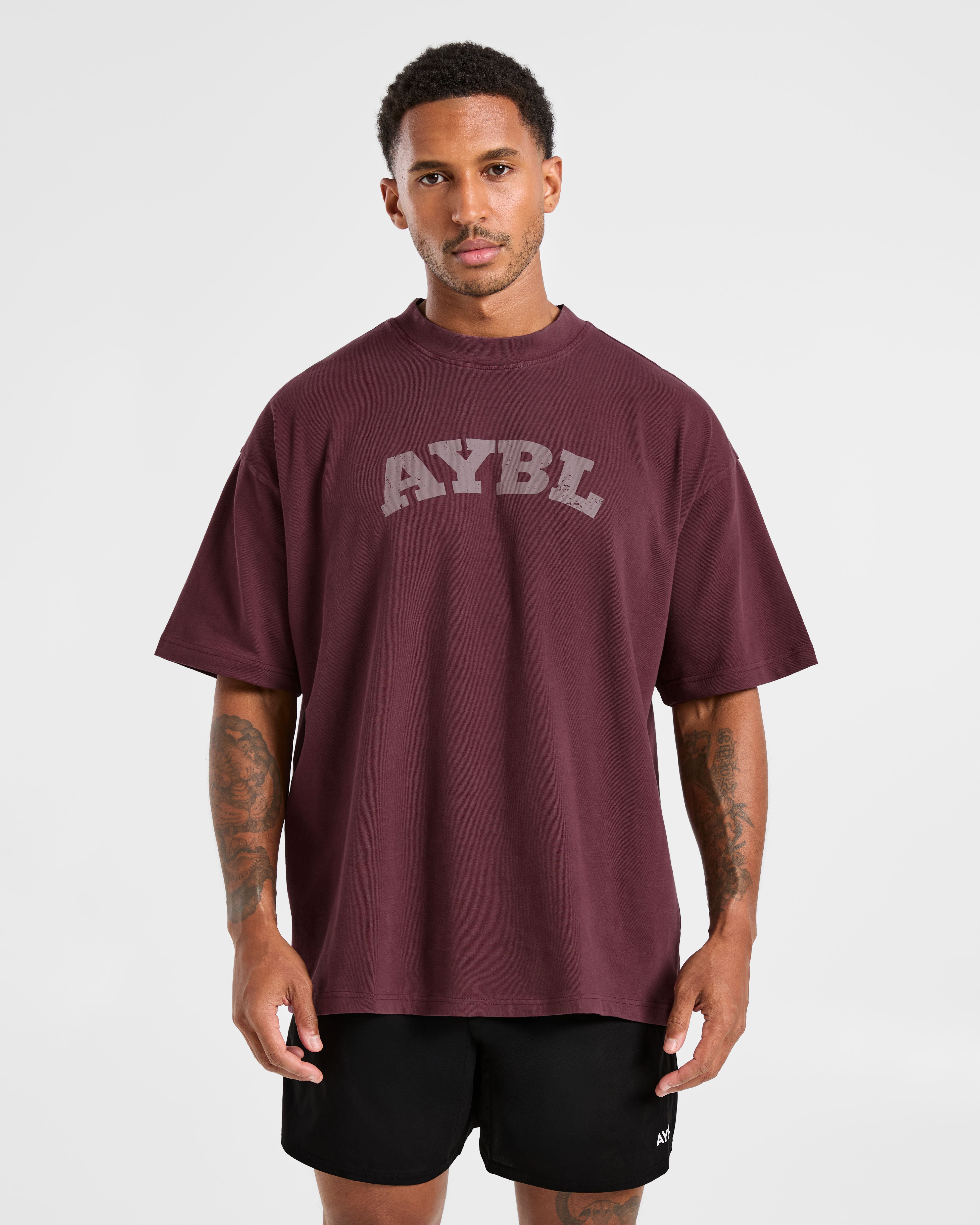 T-shirt Oversized Elite - Plum scuro