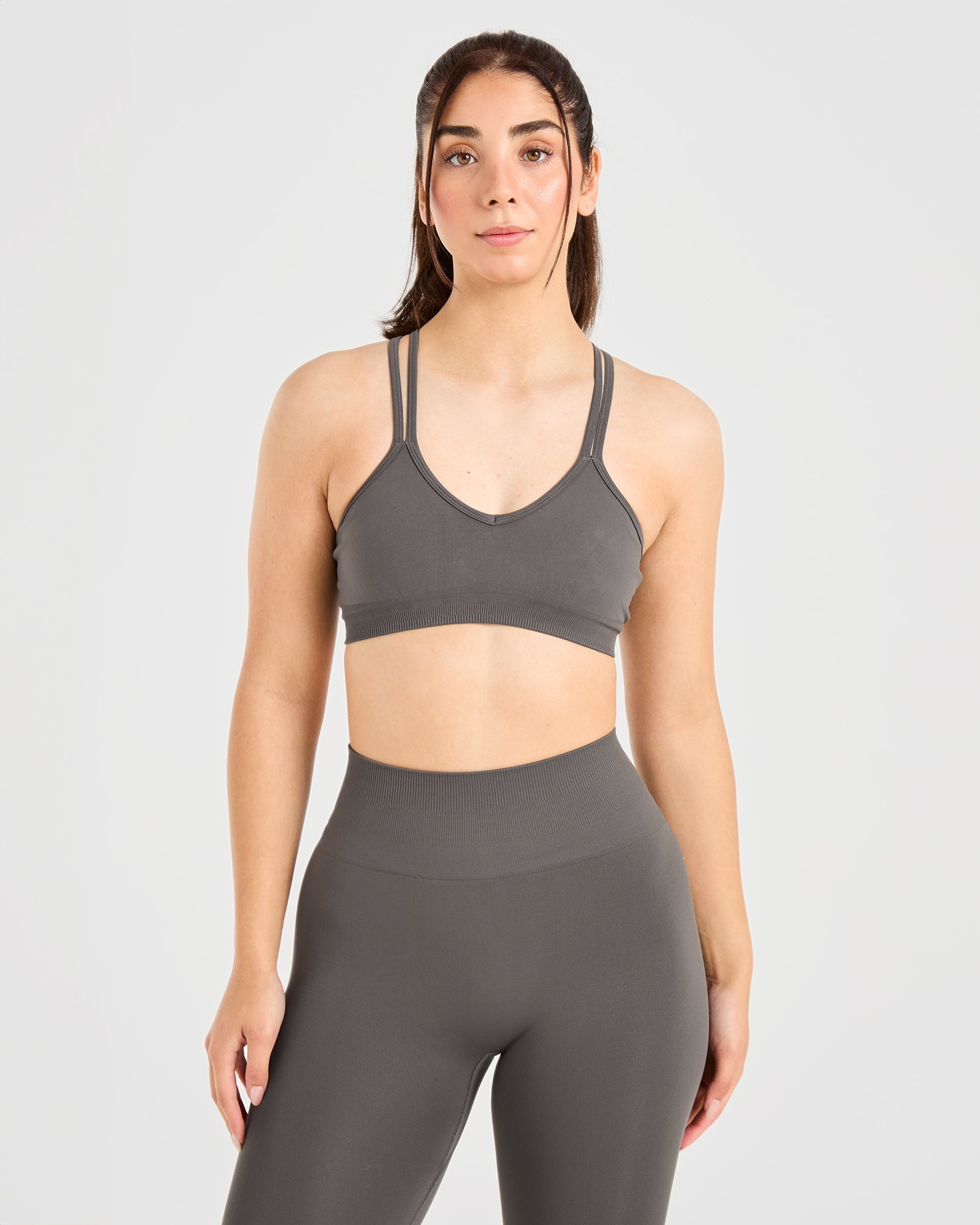 Sports Bra Senza Cuciture Power - Grigio Antracite