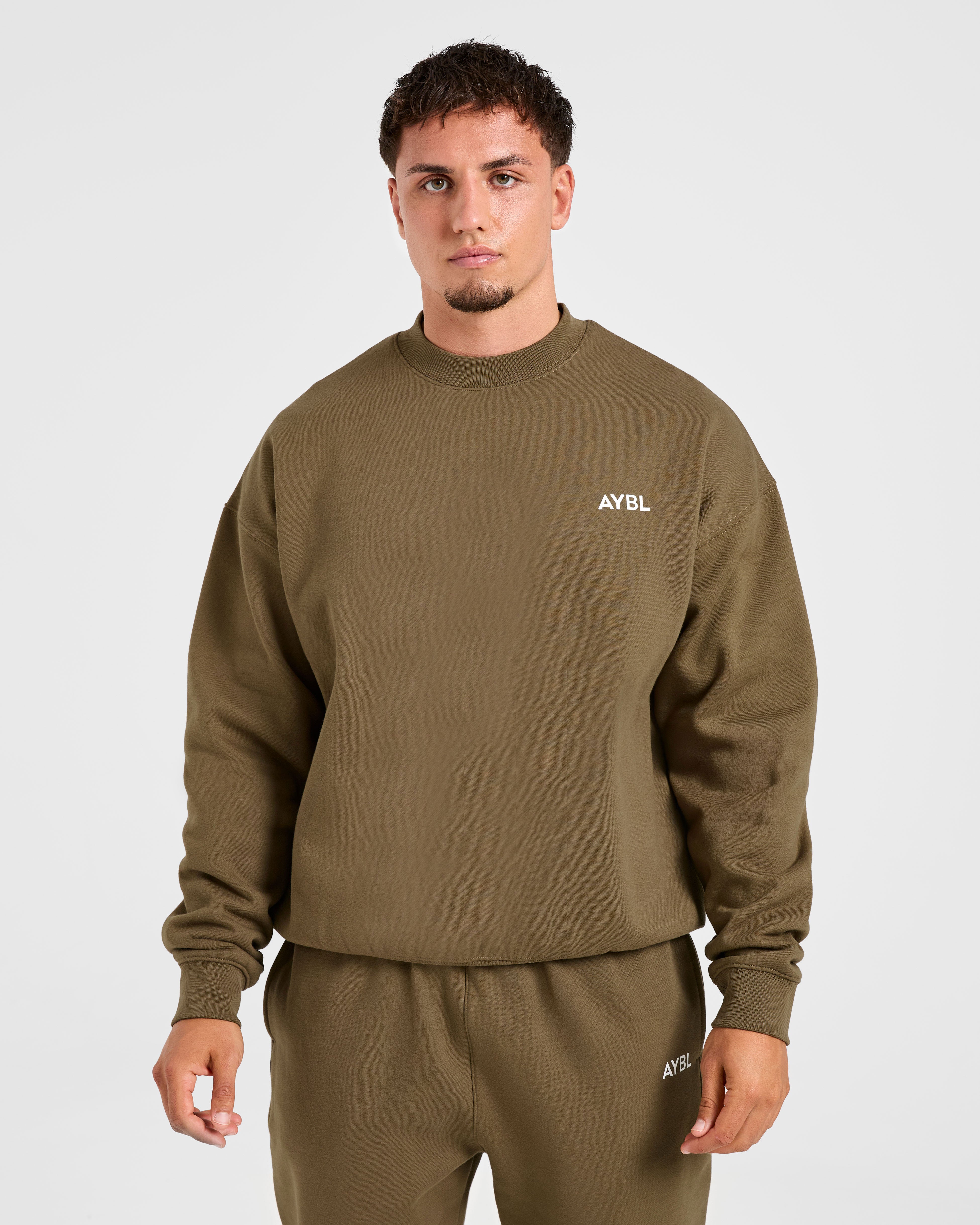 Pullover Oversized Essenziale - Verde Oliva