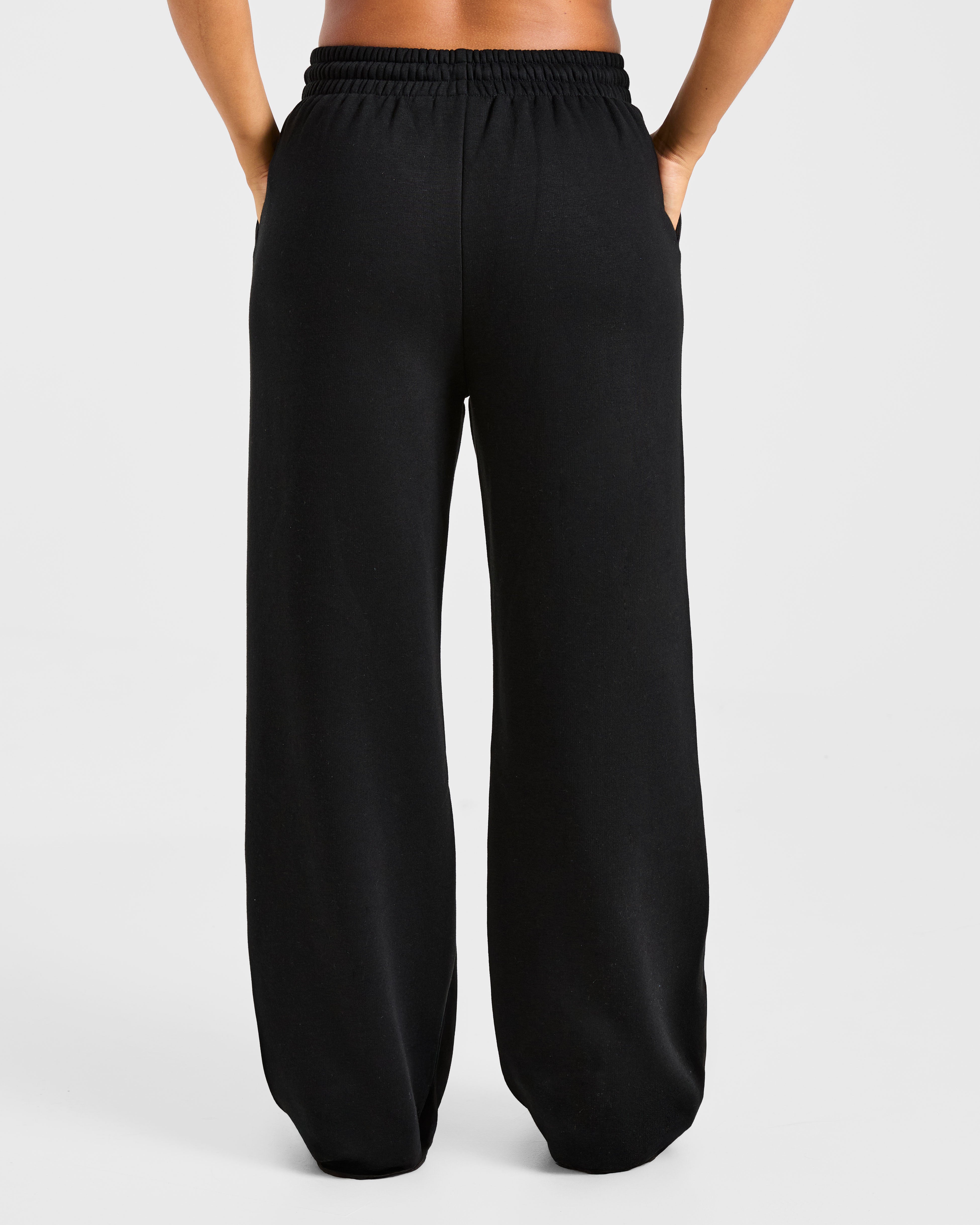 Pantaloni Jogger Oversized a Gamba Dritta Sports Collective - Nero