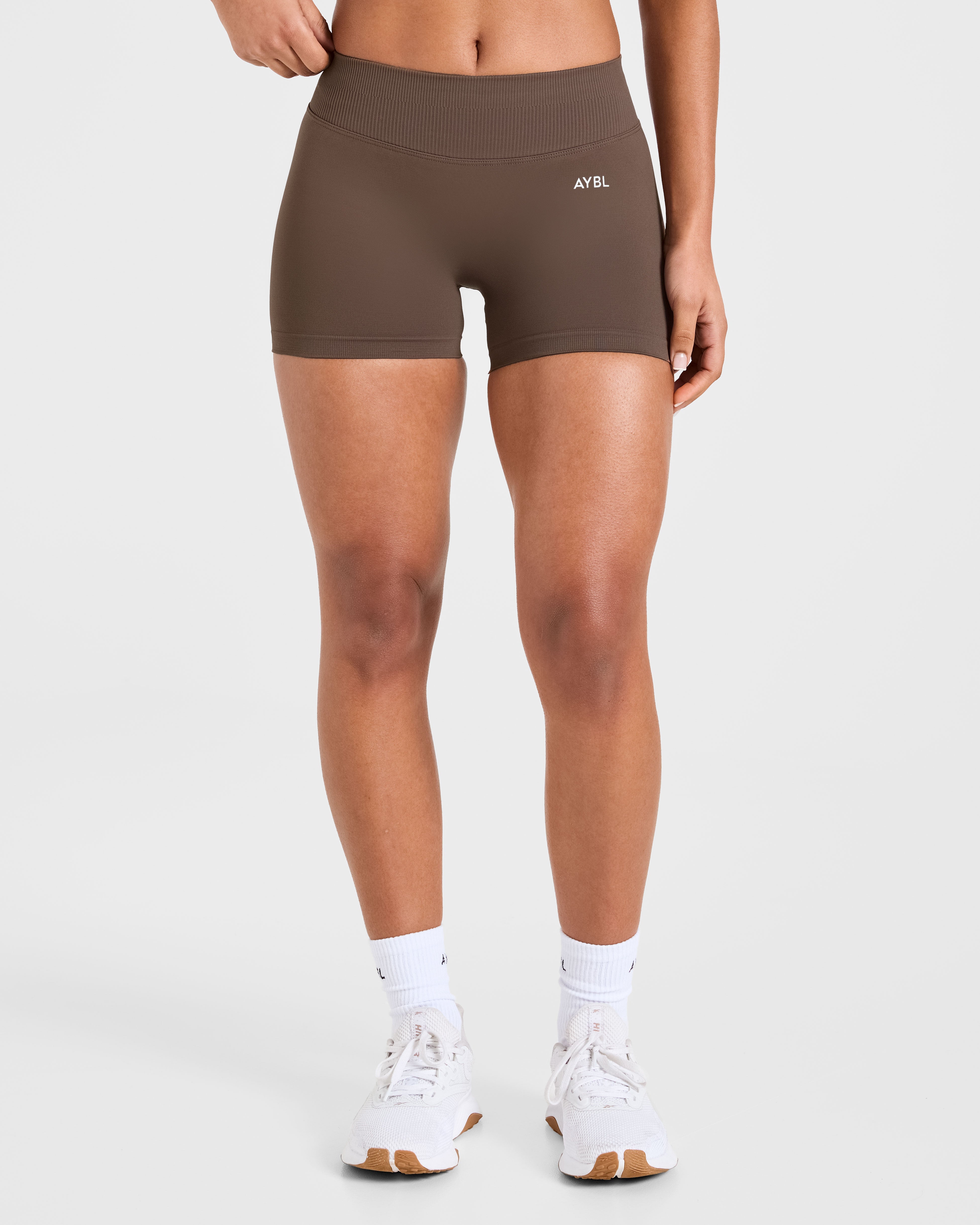 Migliora i pantaloncini senza cuciture | 3,5" - Marrone