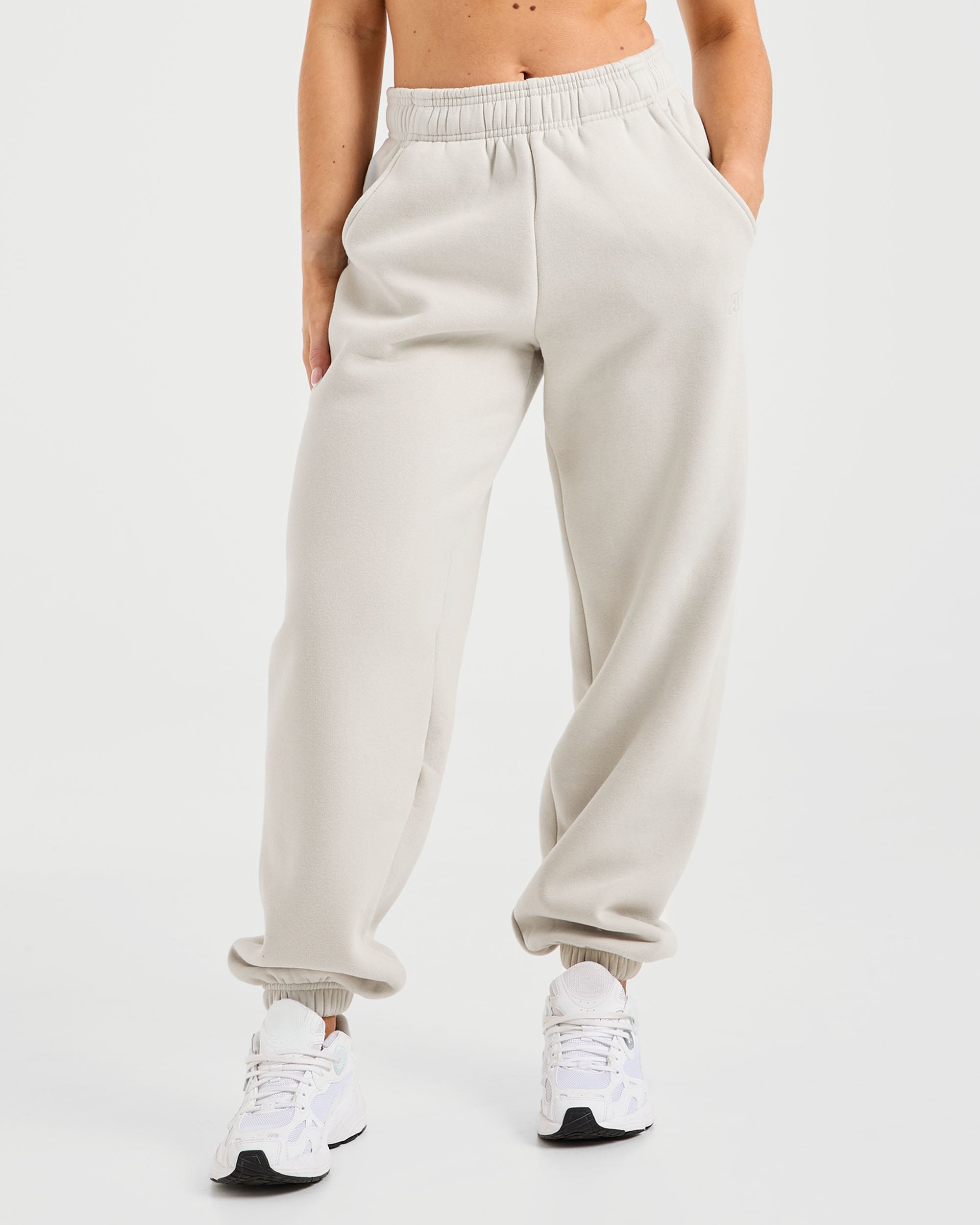 Pantaloncini Larghi Classici in Felpa - Sabbia