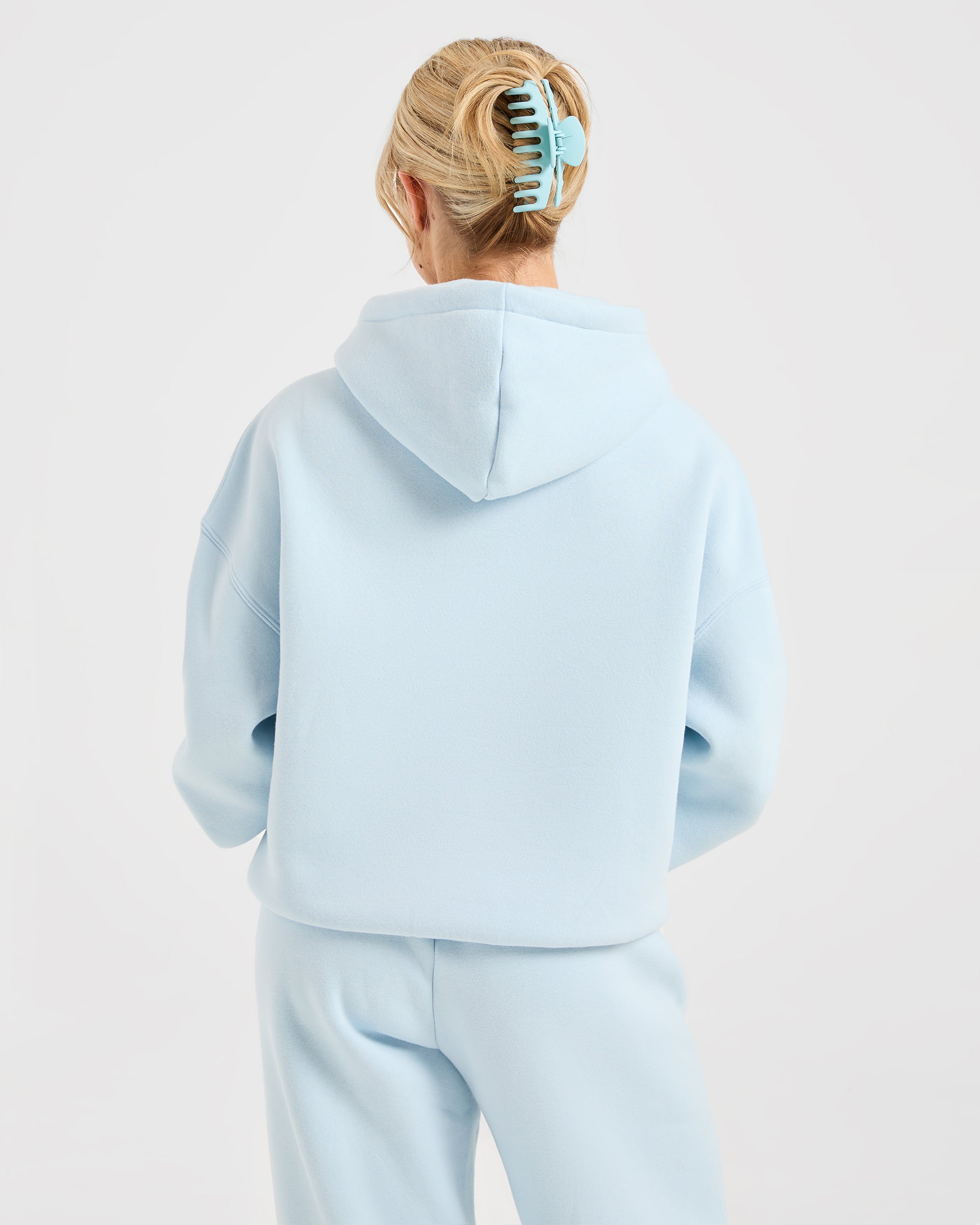 Classico Felpa Oversized - Blu Pastello