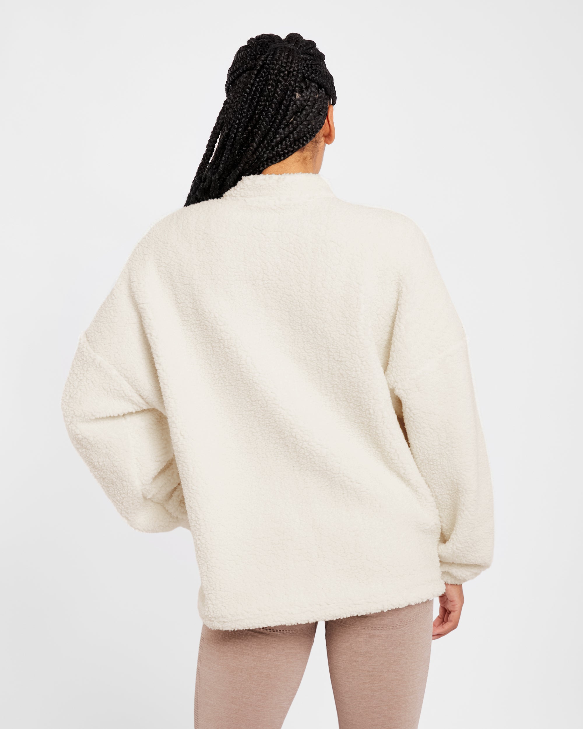 Felpa Oversized Varsity - Avorio