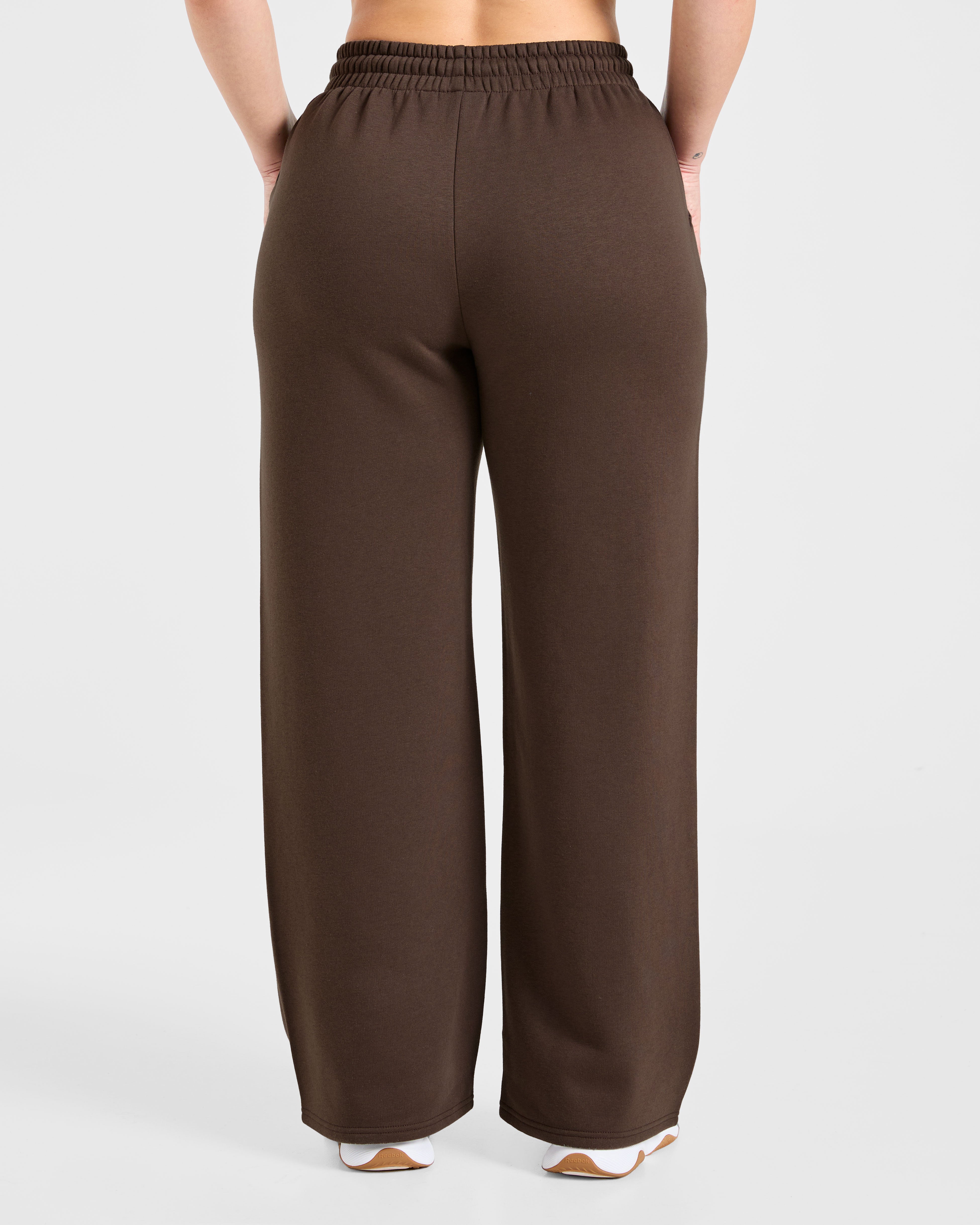 Ginnastica Collettivo Jogger a Gambe Dritte Oversized - Marrone