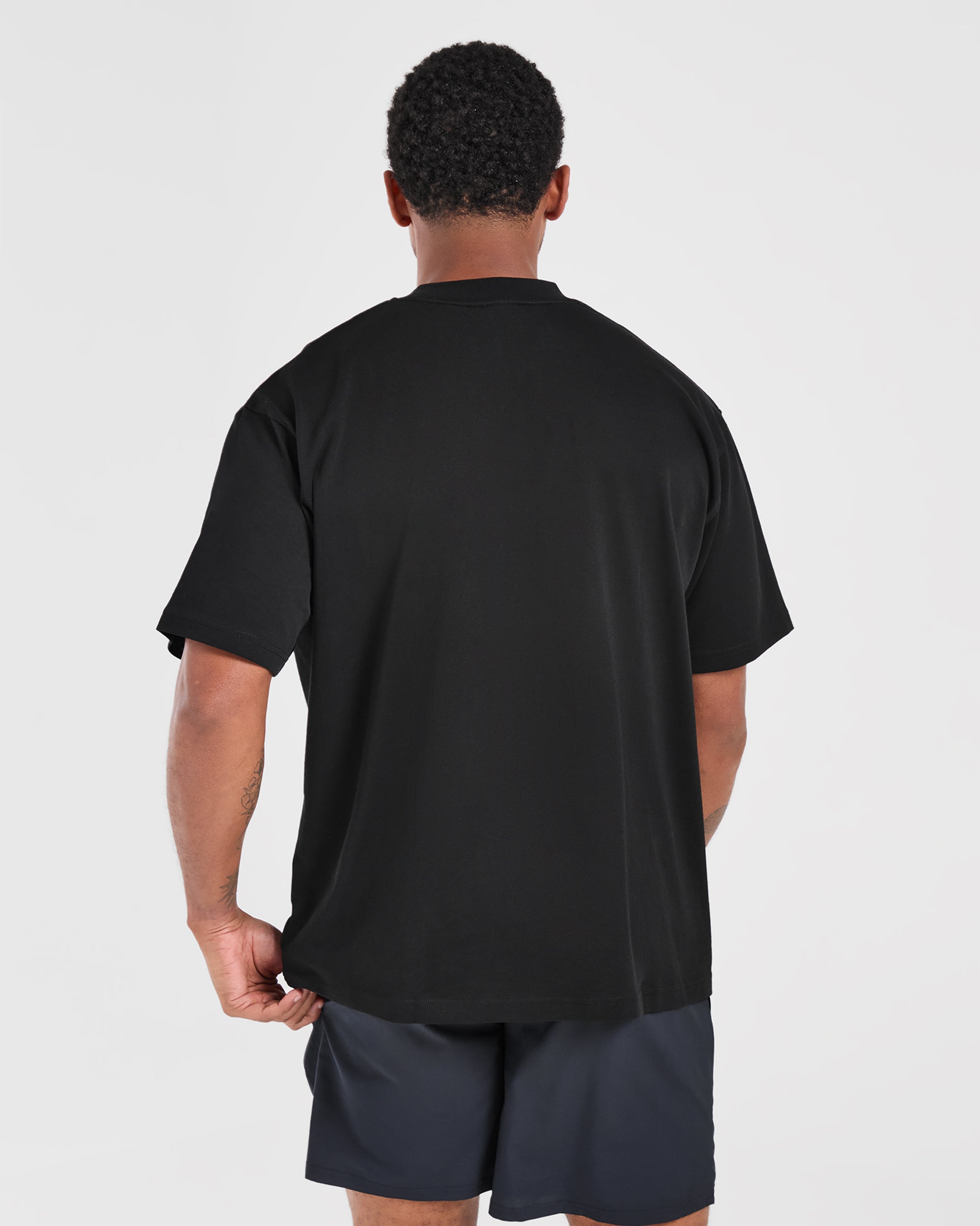 T-shirt Oversized per Atletica - Nero