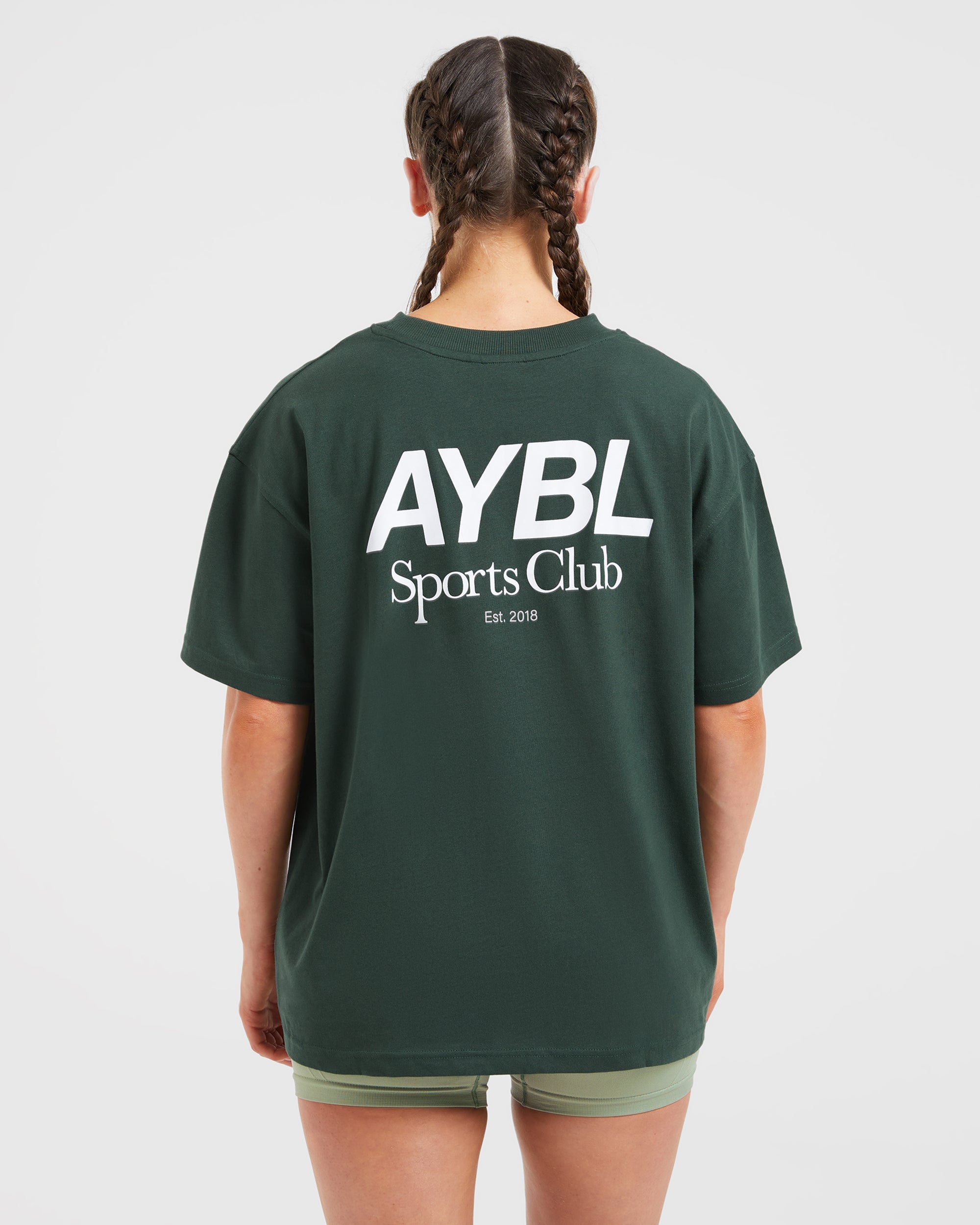 T-shirt oversize AYBL Sports Club – Verde Bosco T-shirt oversize AYBL Sports Club - Verde Bosco