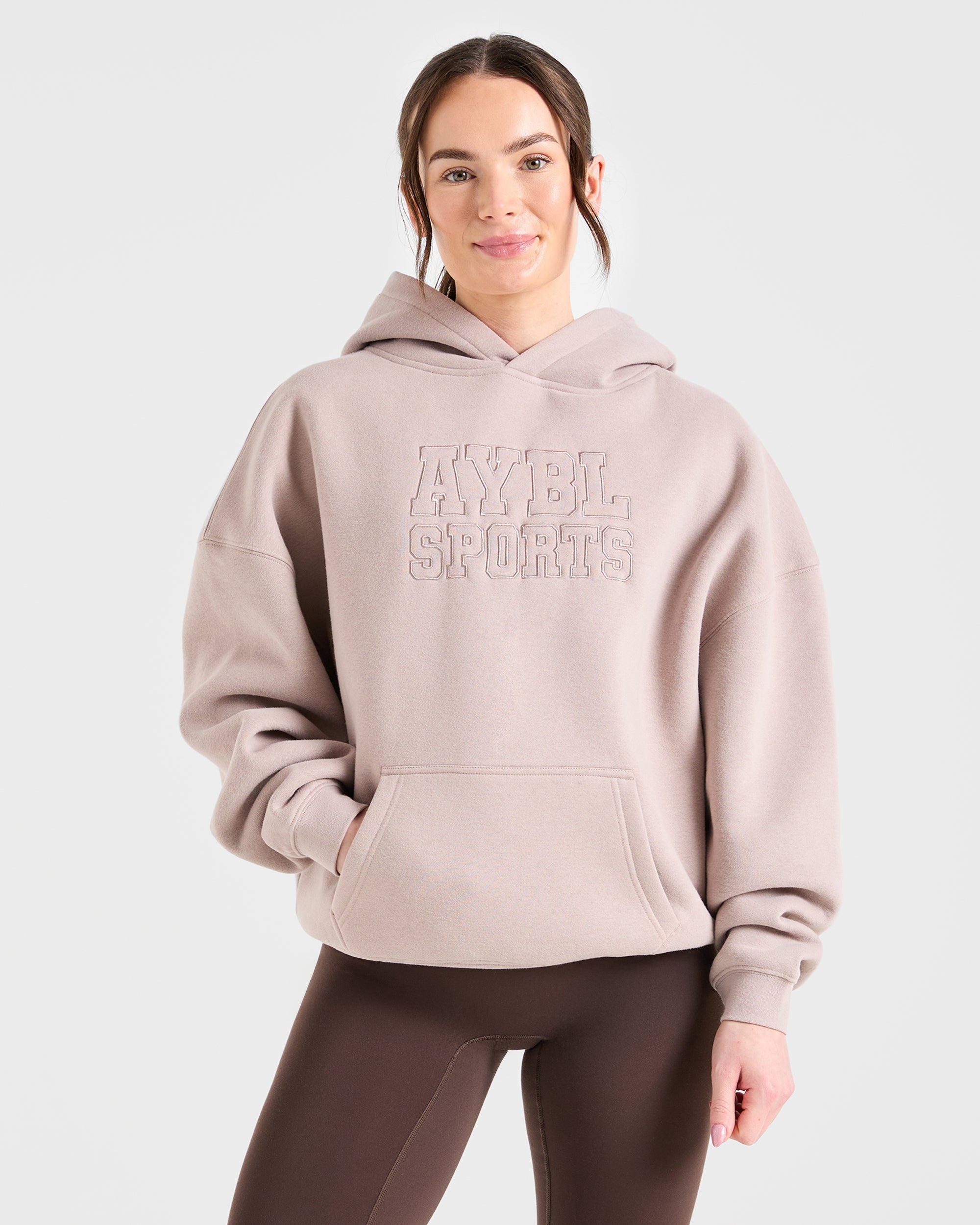 Sport Outline Felpa Oversized - Grigio Pietra