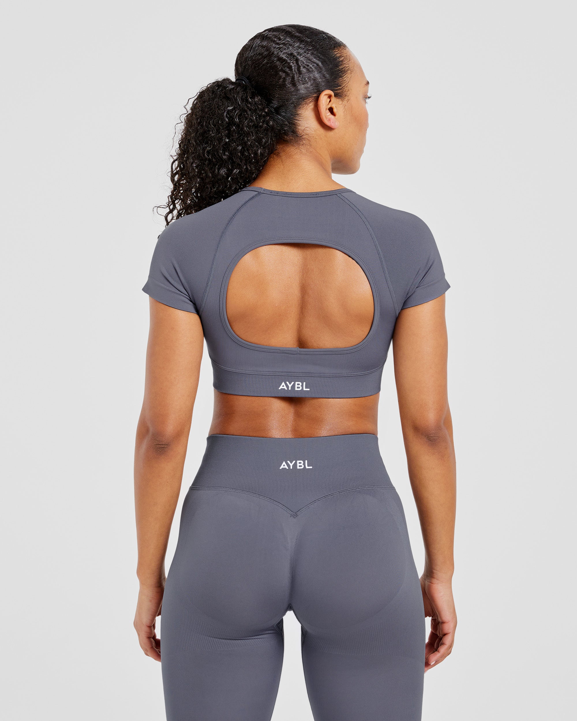 Adapt Crop Top Senza Sottili - Grigio Slate
