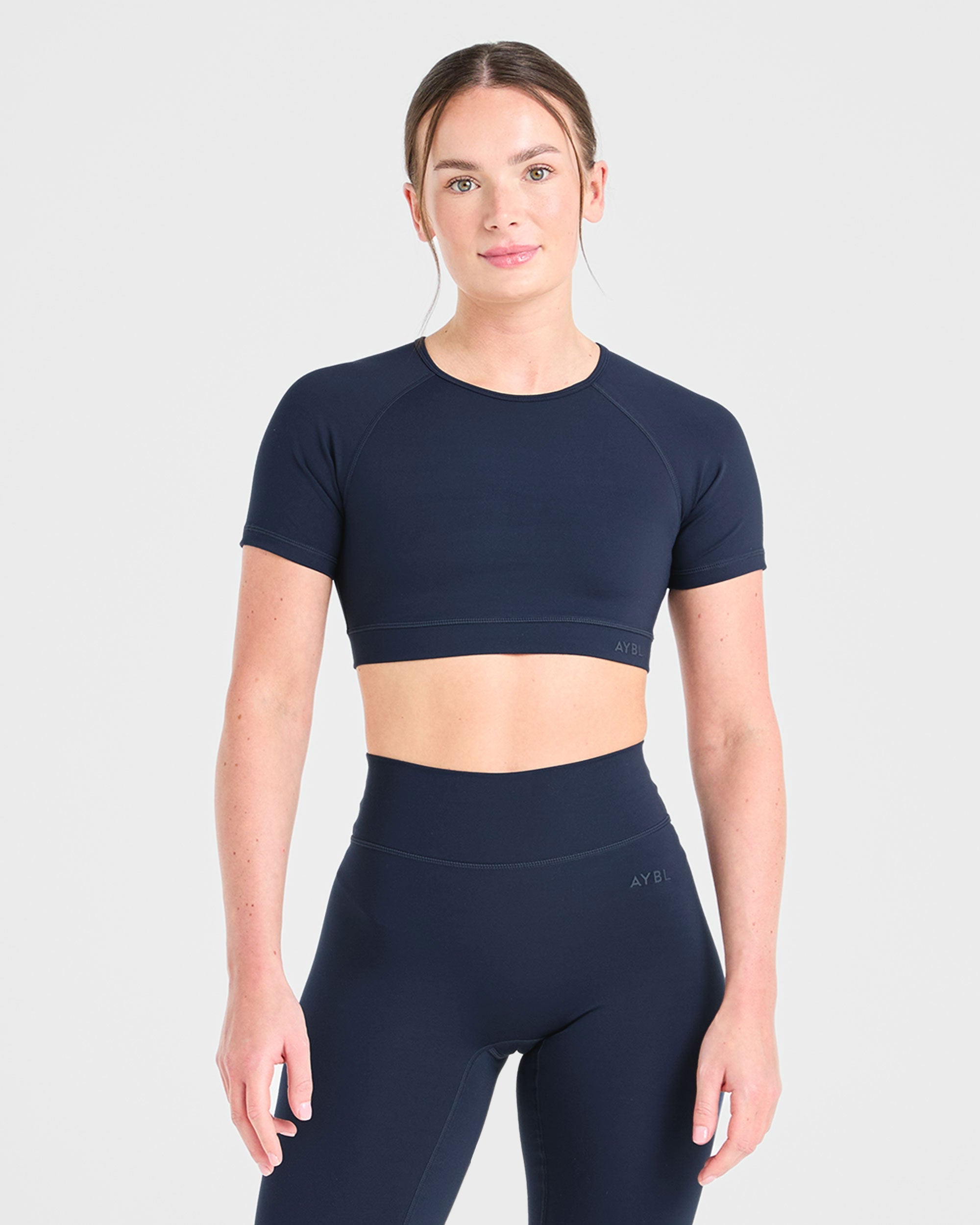 Crop Top Fondamentale - Blu Navy