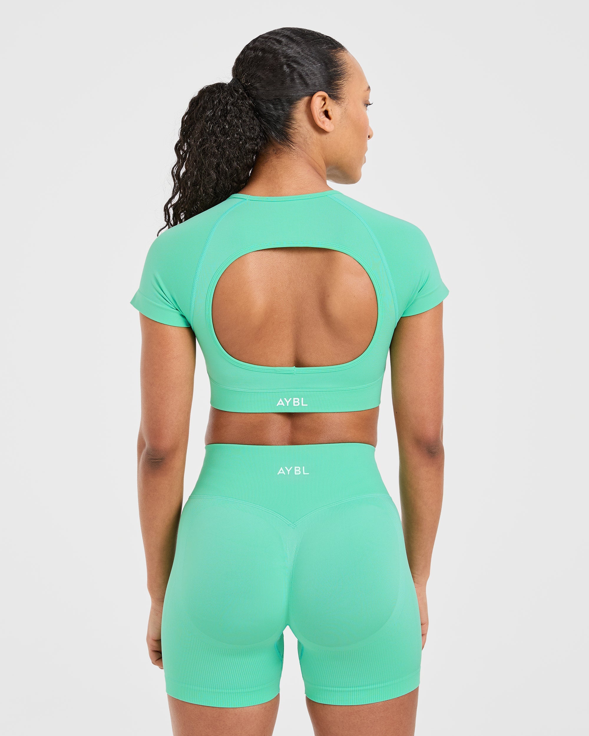 Adapt Crop Top Senza Cuciture - Mint Primavera