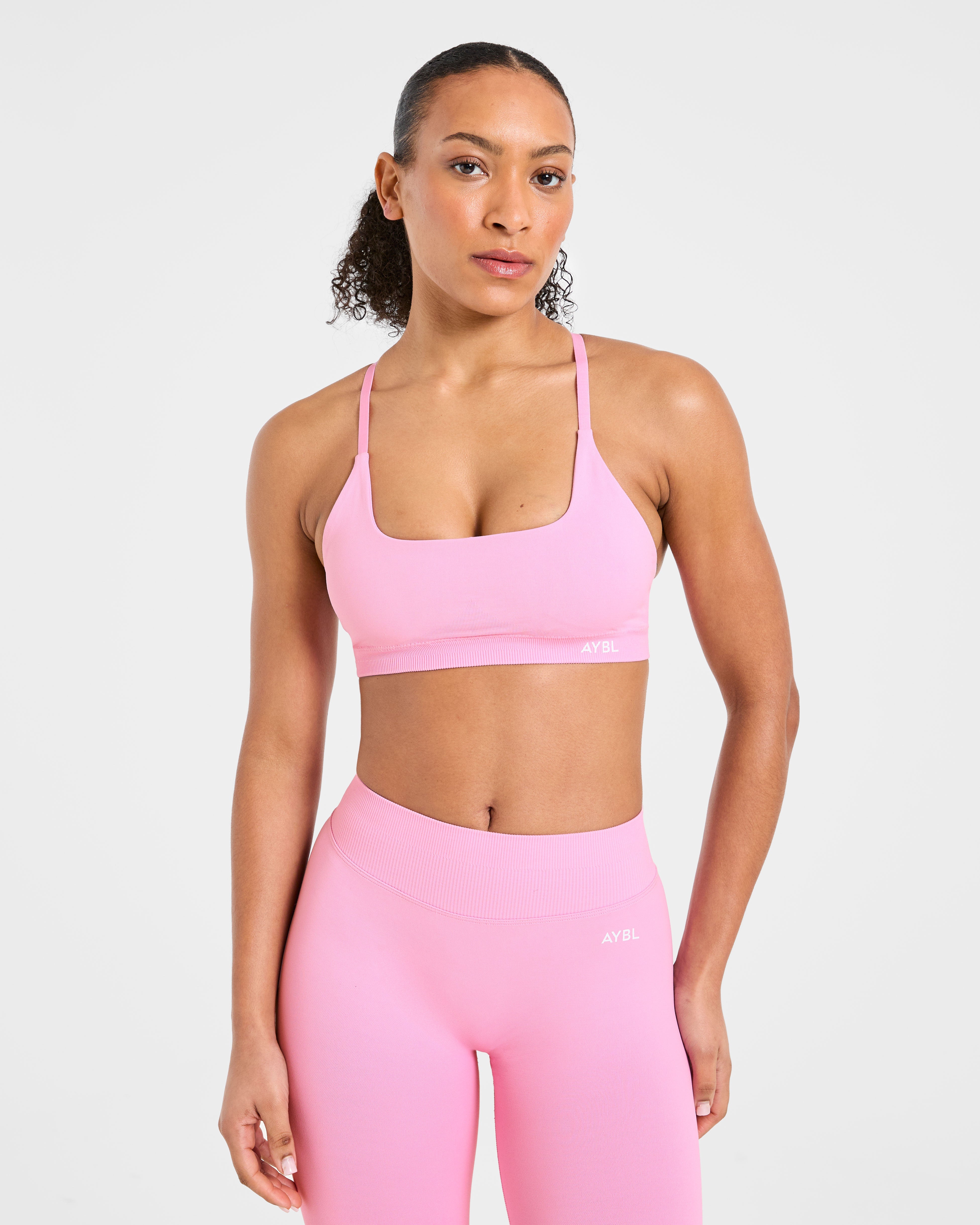 Sports Bra Senza Cuciture Enhance - Rosa Zucchero