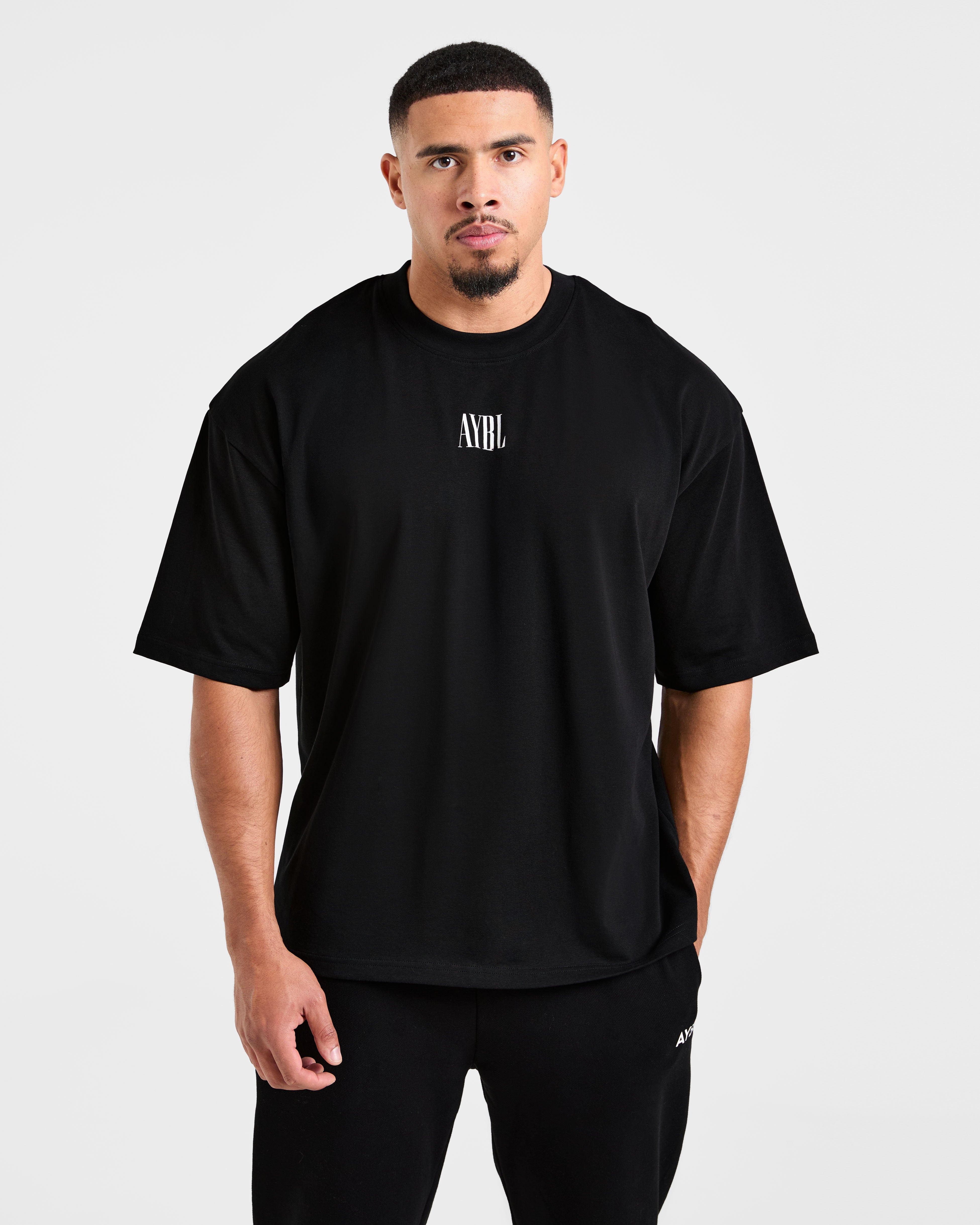 T-shirt Oversized Breaking Weights - Nero