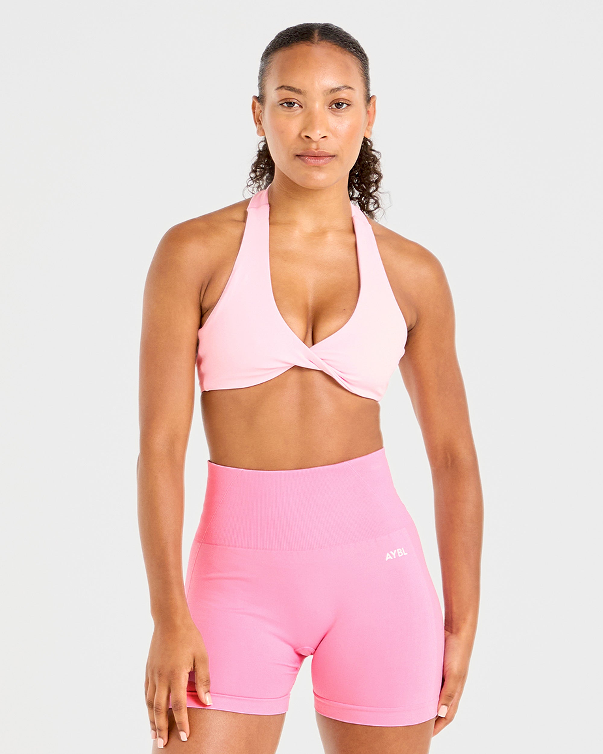 Sports Bra Essenziale a Spalline - Rosa Bambino