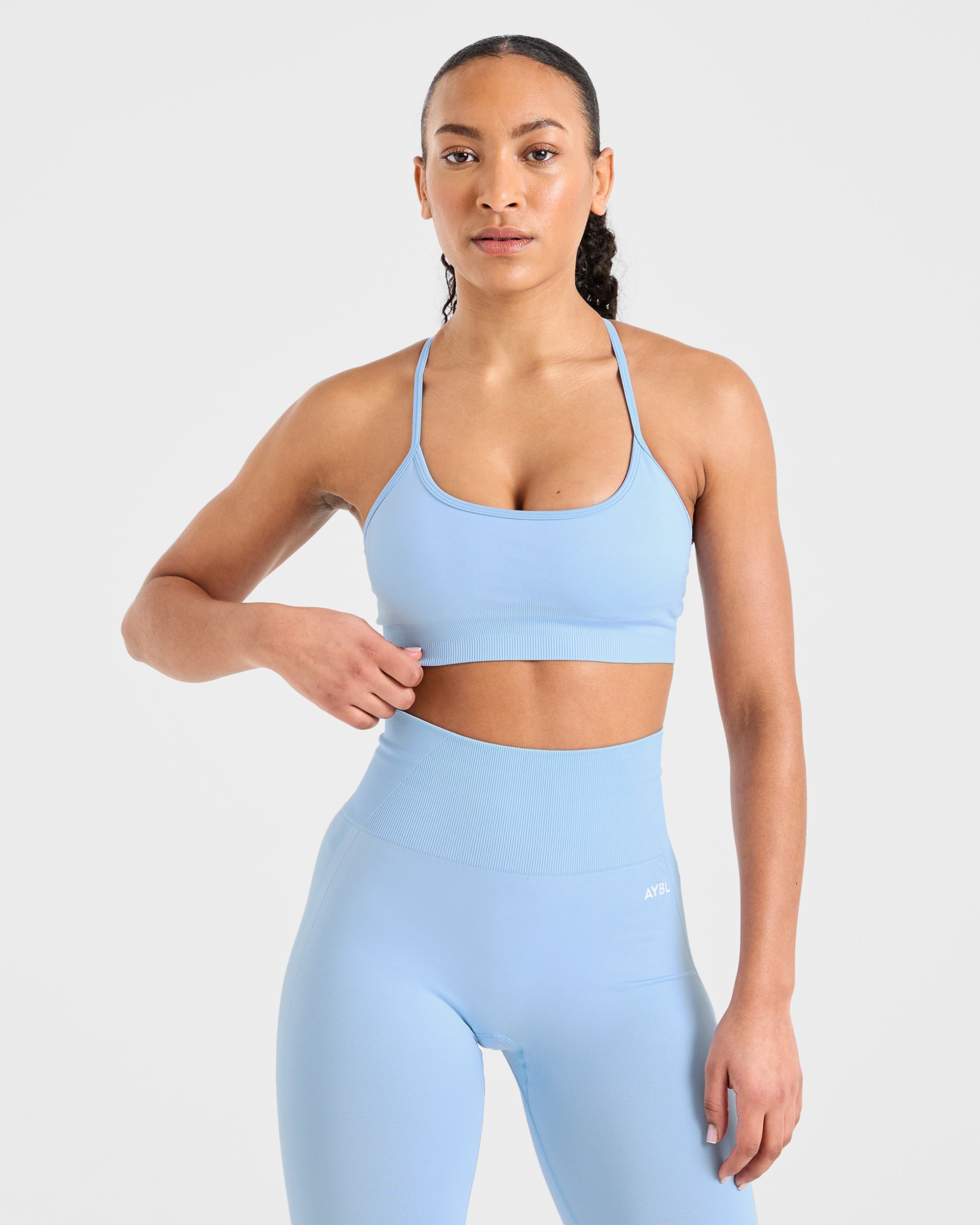 Empower Sports Bra Senza Cuciture - Azzurro Cielo