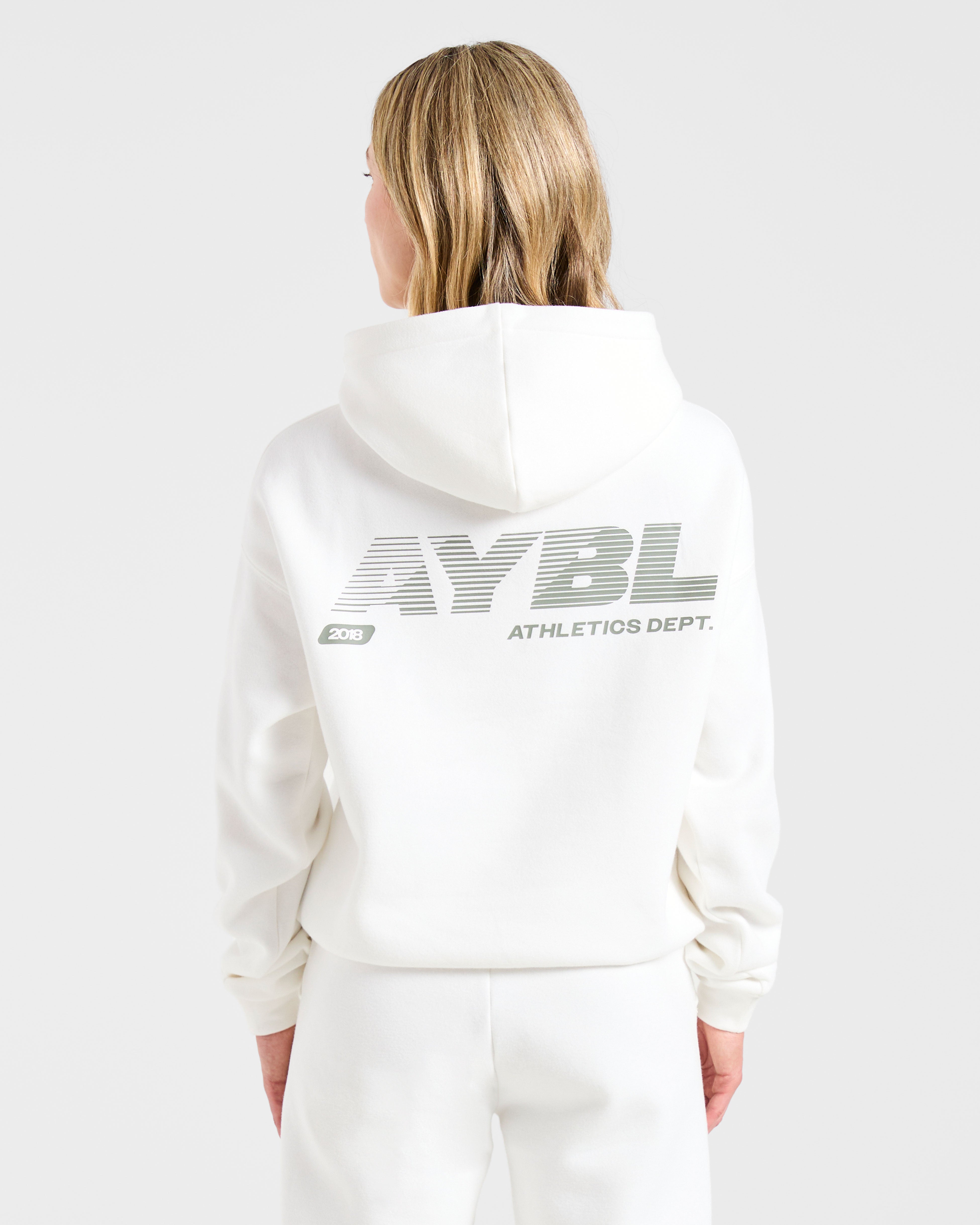 Athletics Dept Felpa Oversized - Bianco Avorio
