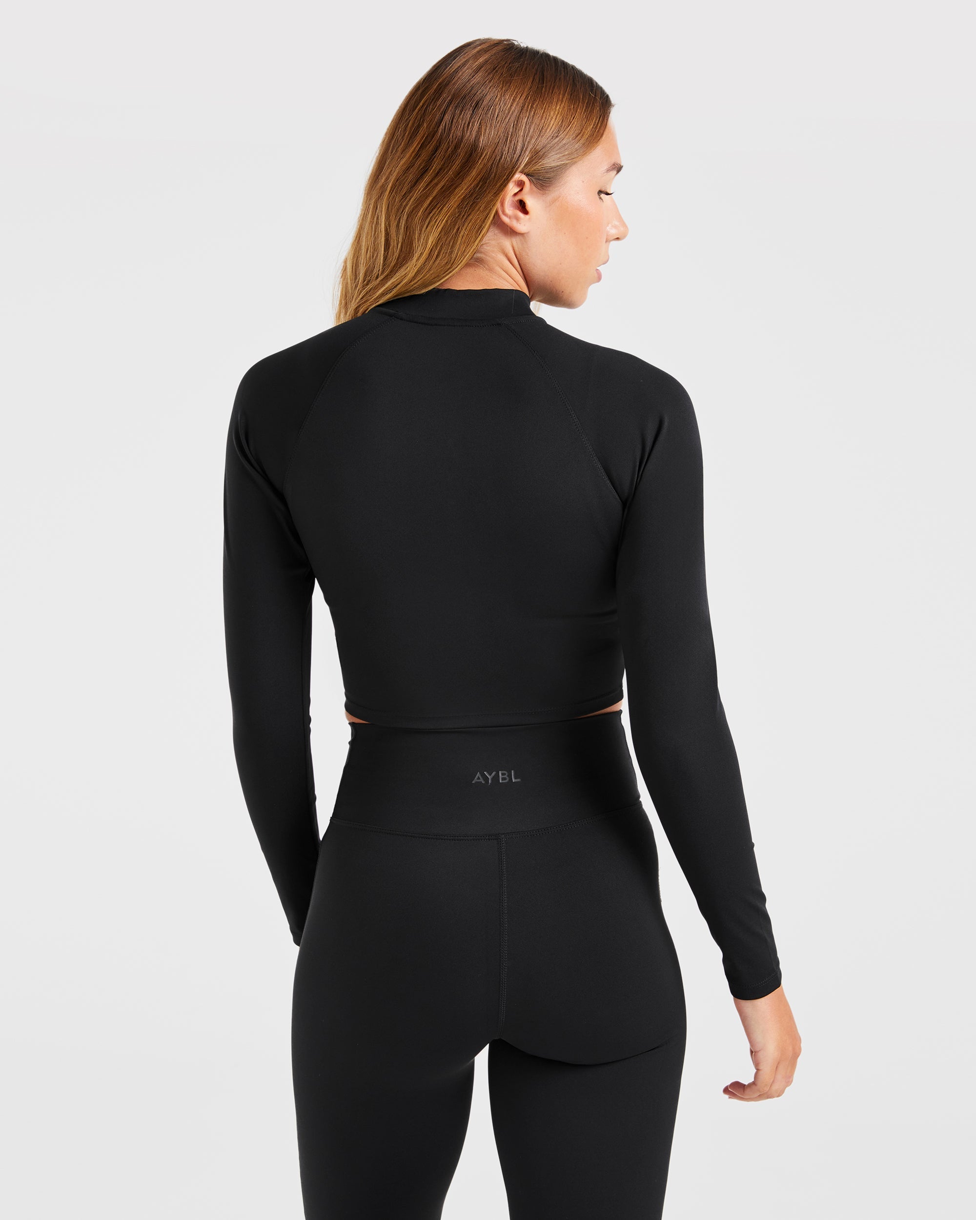 Giubbotto A Zip Con Scultura - Nero