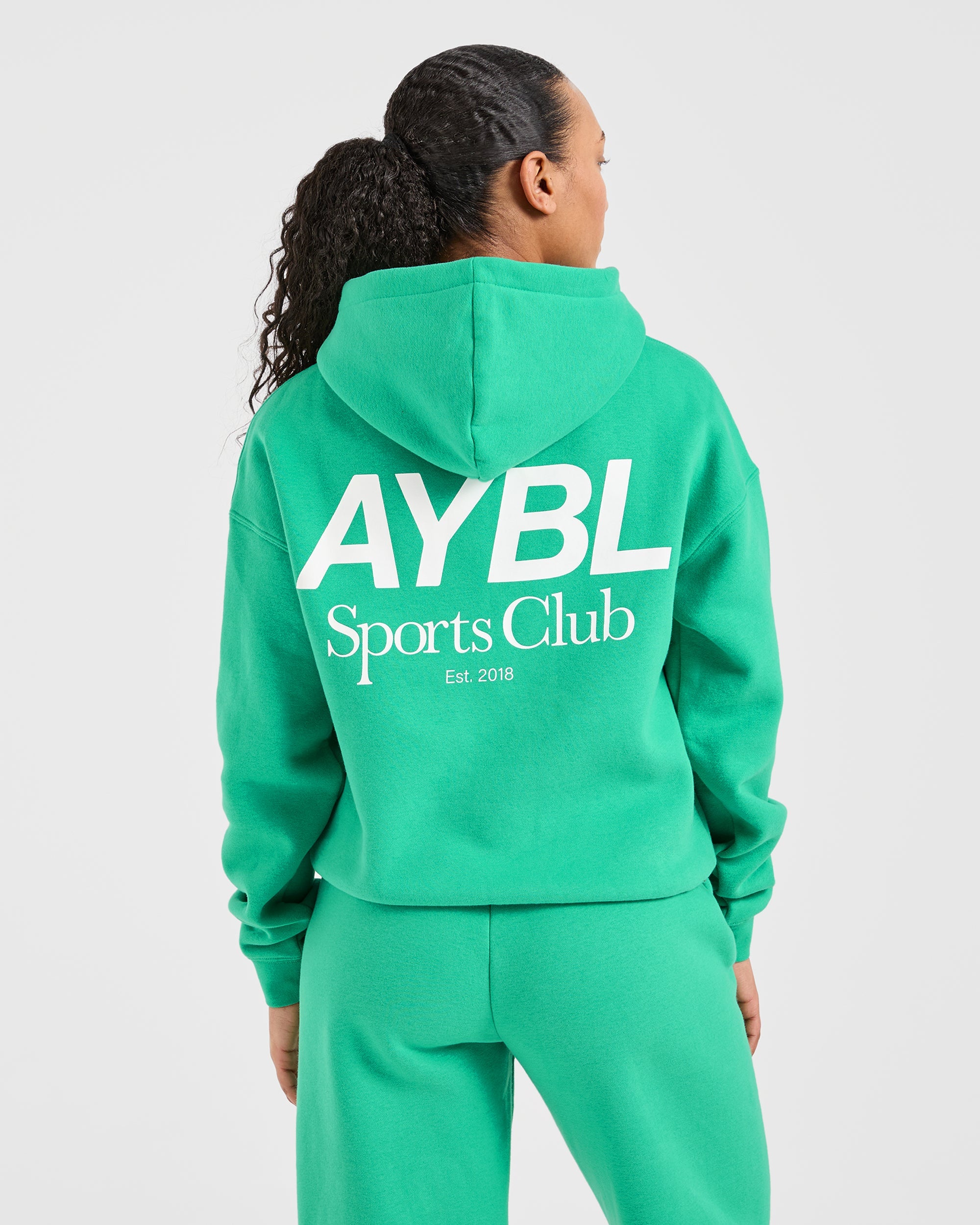AYBL Sports Club Felpa Oversized - Verde Corsa