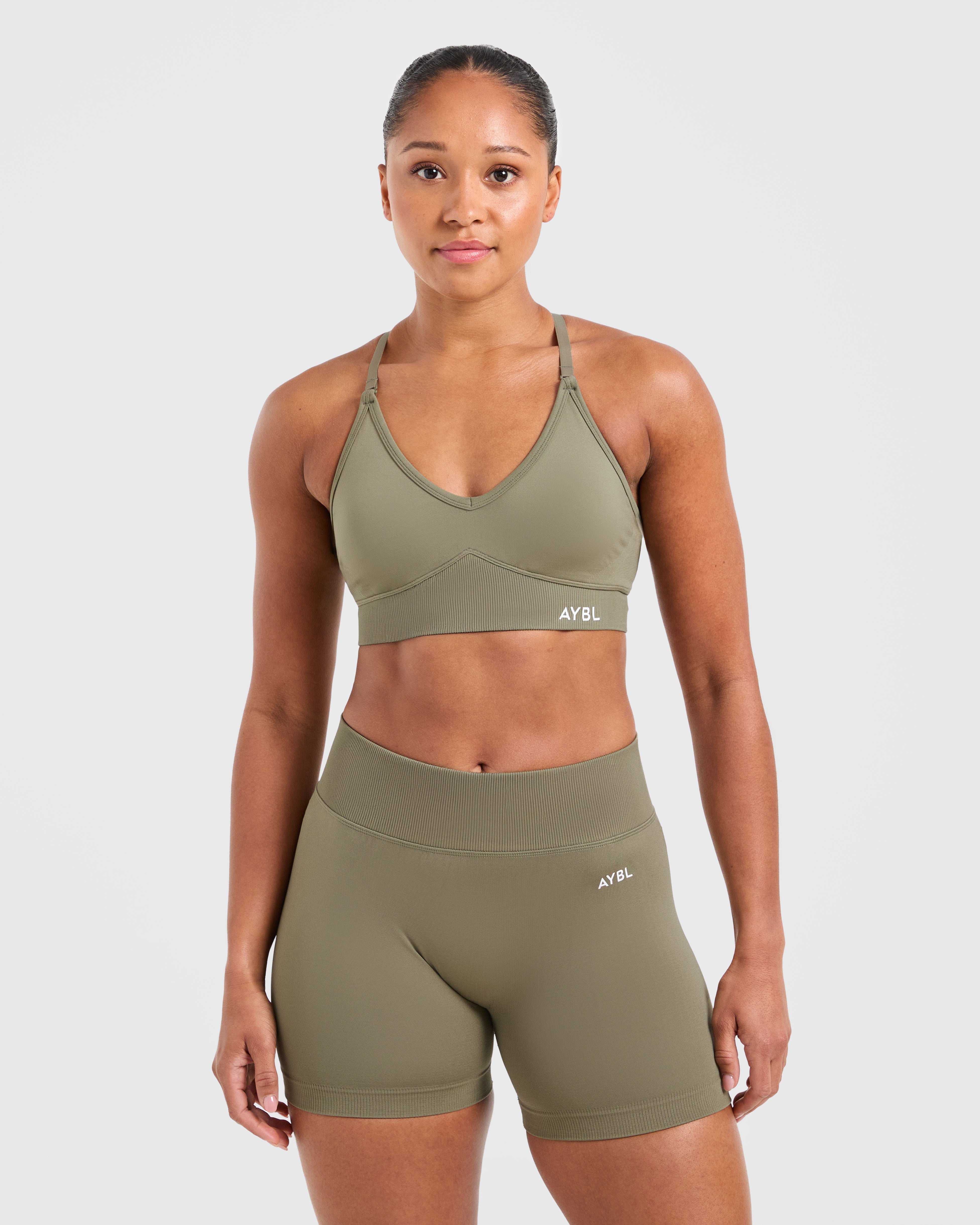 Adapt Sports Bra Senza Cuciture - Olive Mute