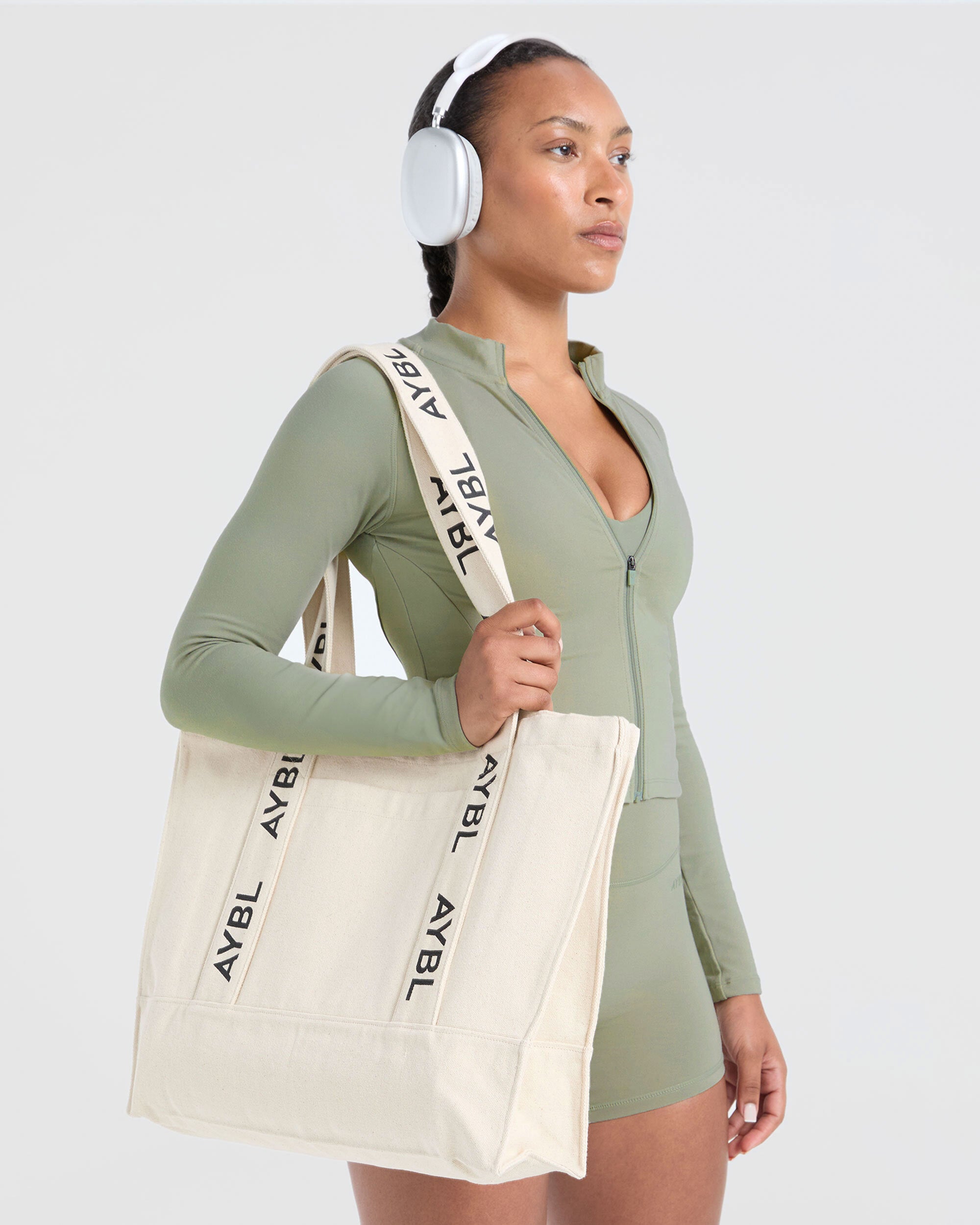 Borsa a Tracolla con Logo - Tela
